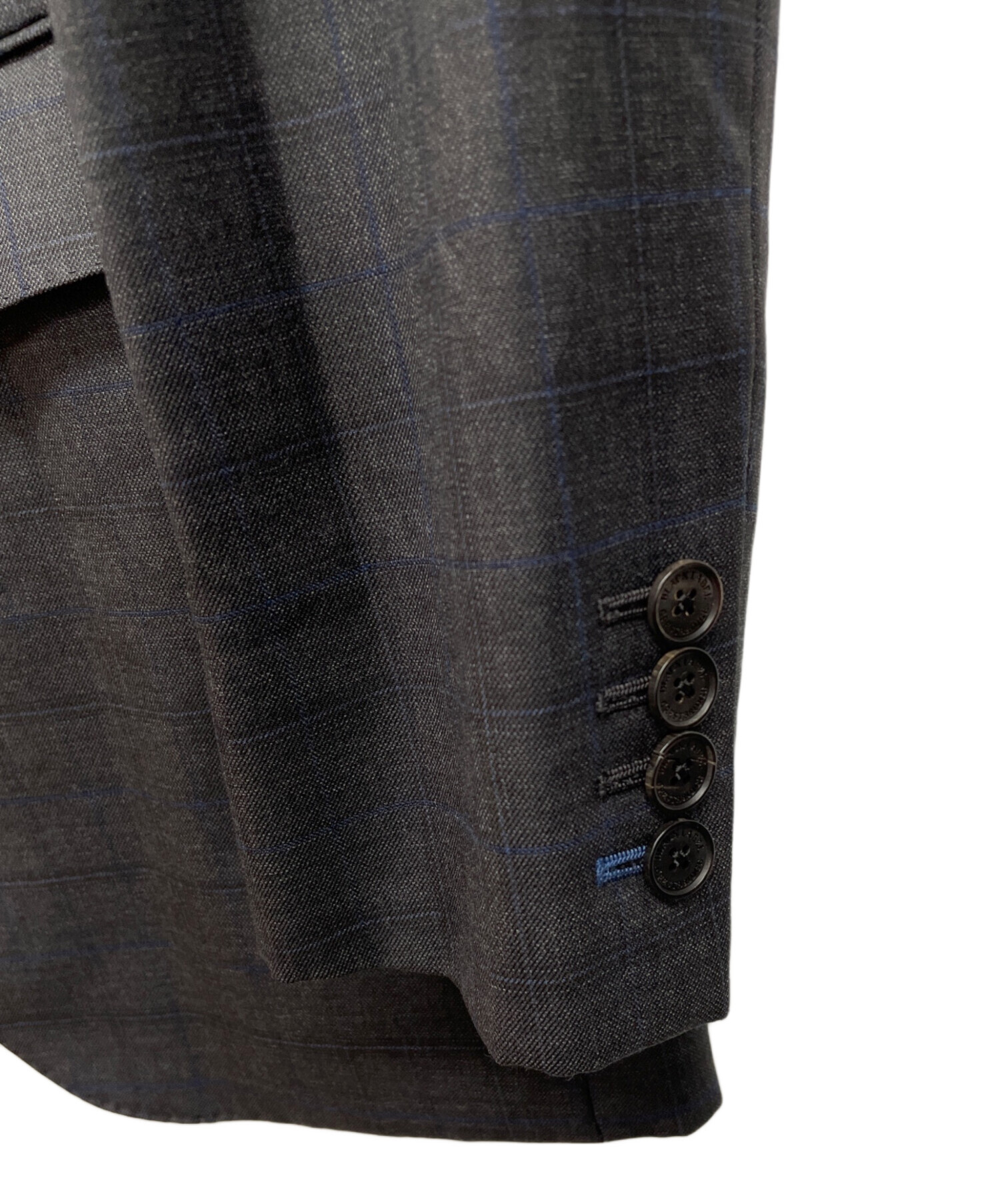 【美品】BURBERRY BLACK LABELグレー テーラードジャケット L 中古・古着通販】BURBERRY BLACK LABEL (バーバリーブラックレーベル
