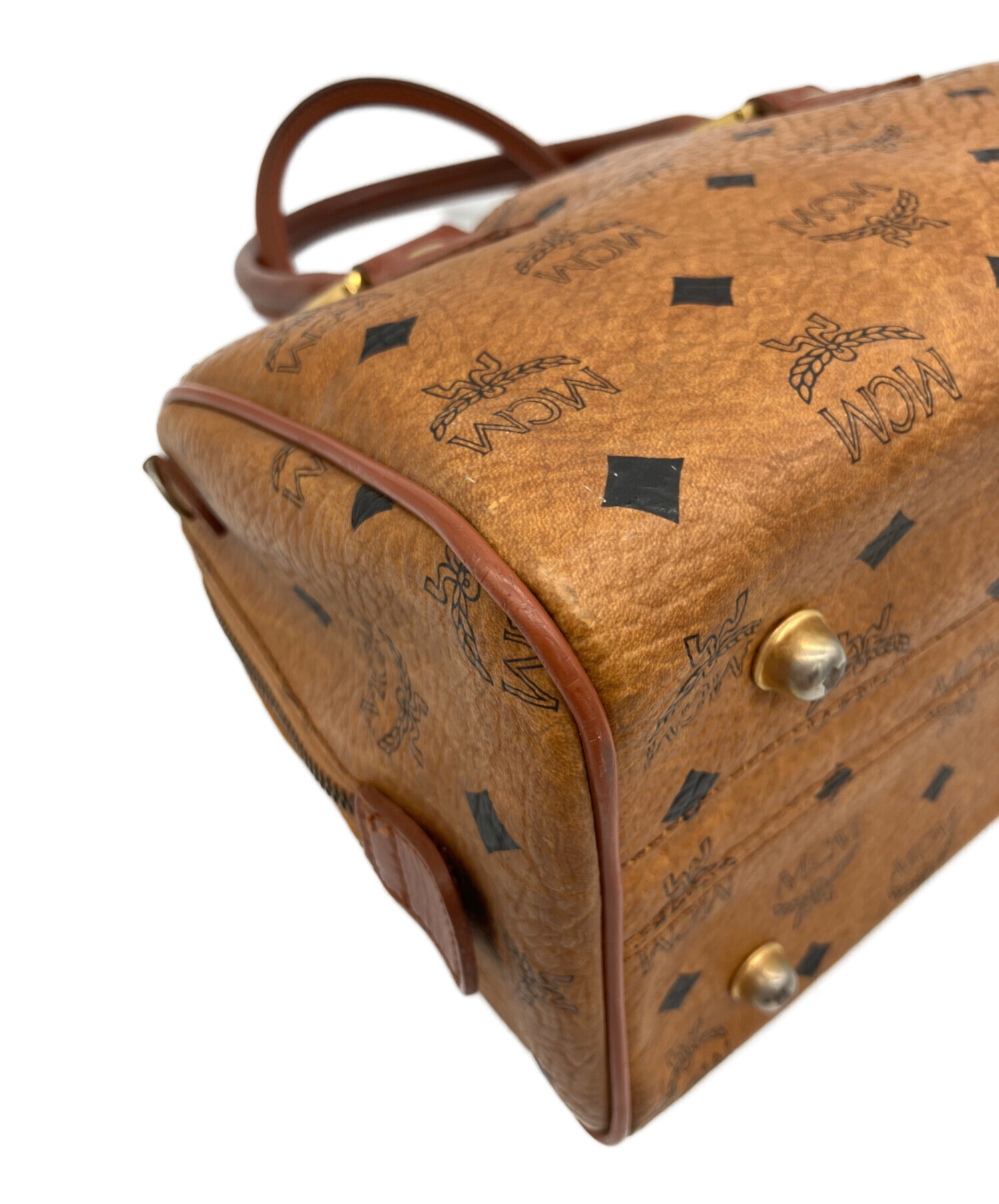 中古・古着通販】MCM (エムシーエム) ミニボストンバッグ ブラウン