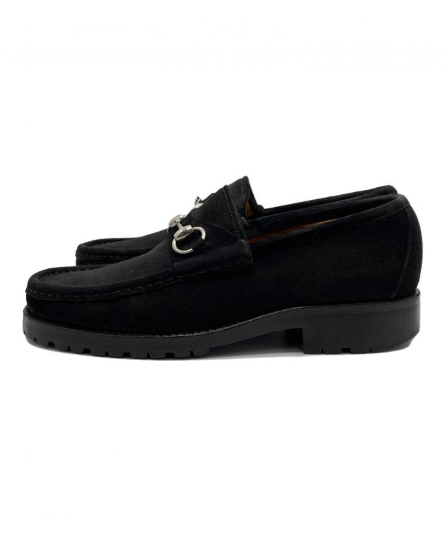 中古・古着通販】GUCCI (グッチ) ホースビットローファー ブラック