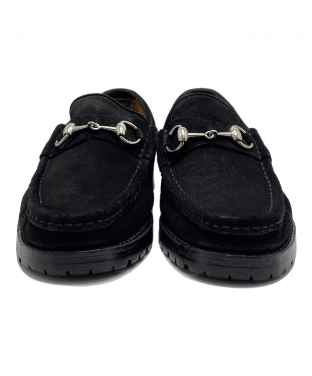 中古・古着通販】GUCCI (グッチ) ホースビットローファー ブラック