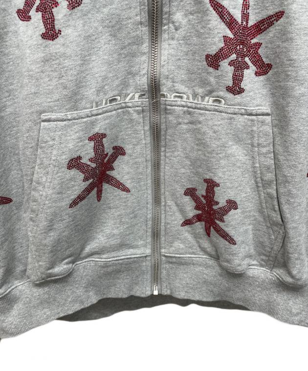 中古・古着通販】Unknown (アンノーン) ジップパーカー グレー サイズ