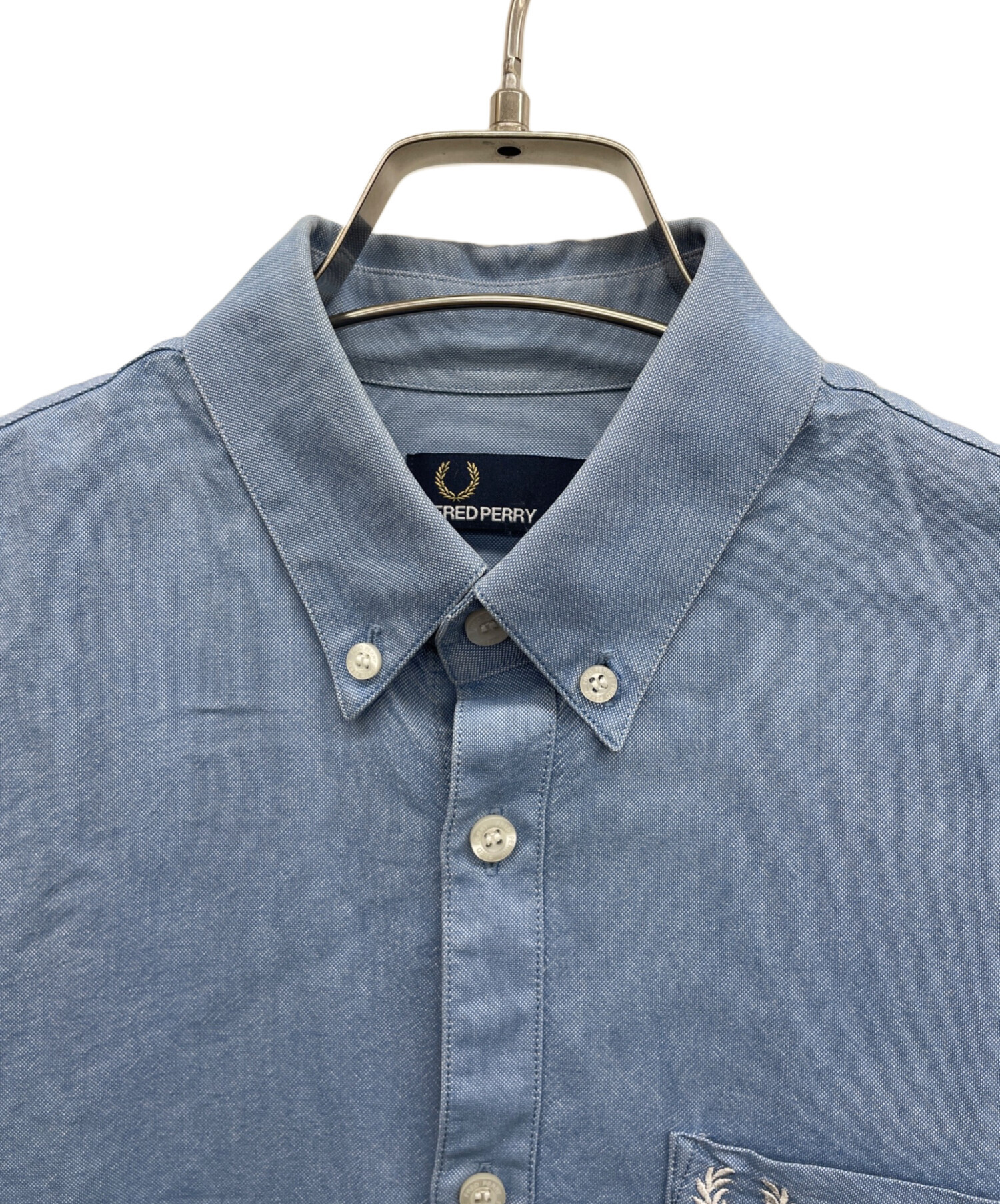 中古・古着通販】FRED PERRY (フレッドペリー) 長袖シャツ ブルー