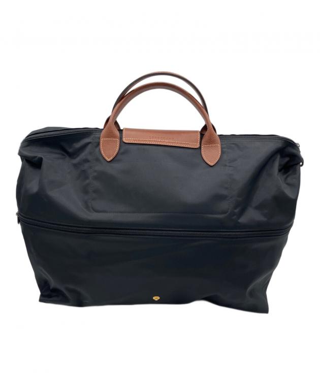 ロンシャン LONGCHAMP 2way ボストンバッグ 中古・古着通販】LONGCHAMP (ロンシャン) 2WAYボストンバッグ ブラック
