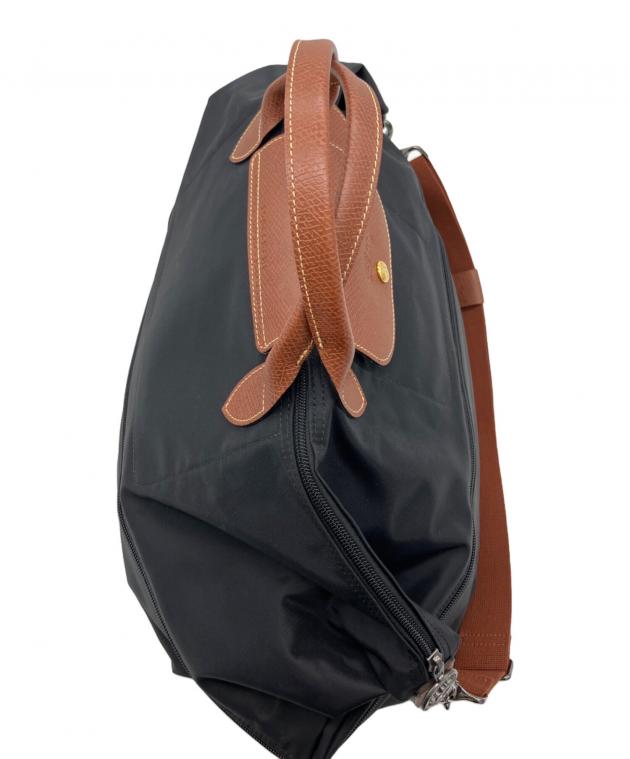 中古・古着通販】LONGCHAMP (ロンシャン) 2WAYボストンバッグ ブラック
