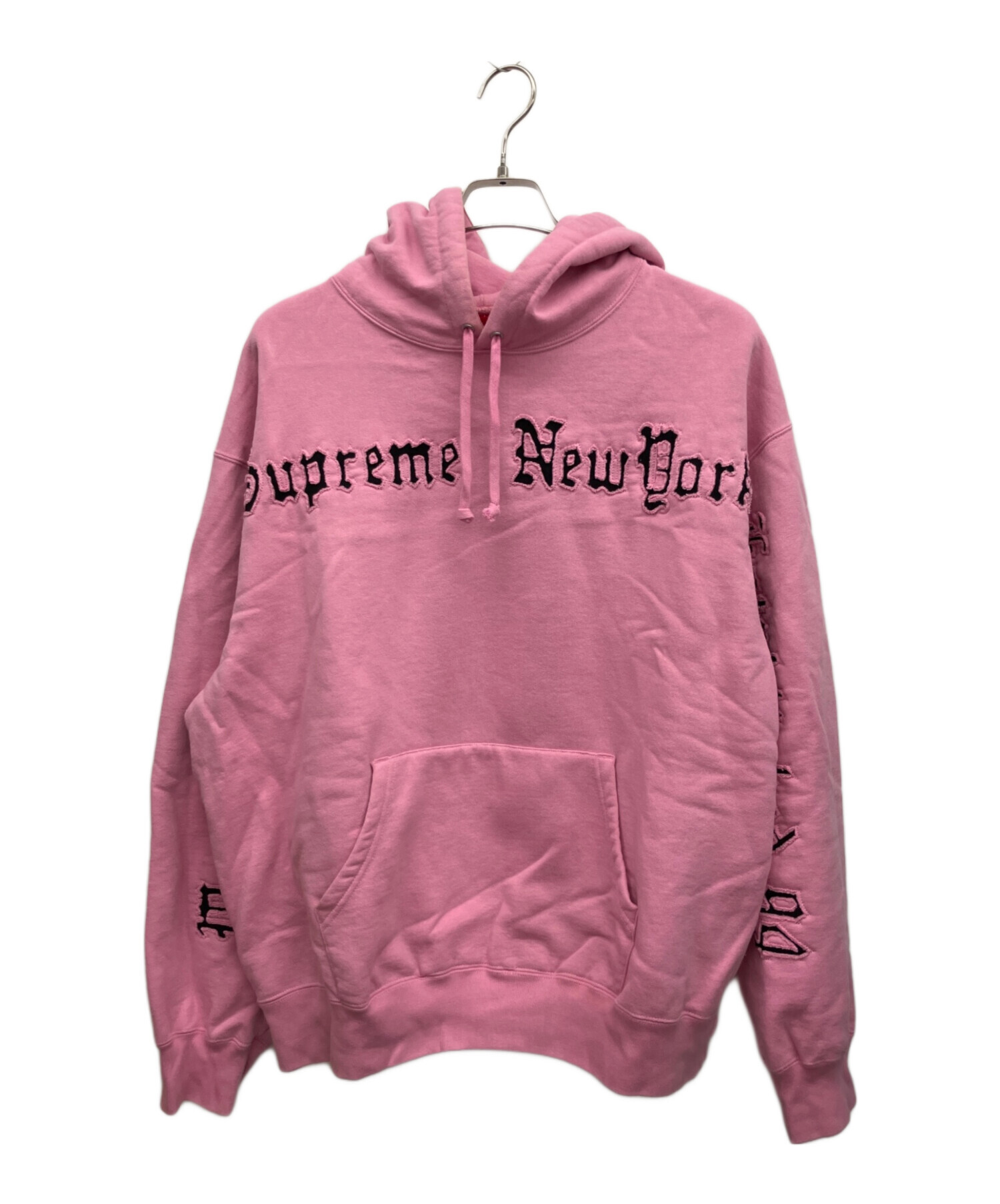 中古・古着通販】Supreme (シュプリーム) プルオーバーパーカー ピンク