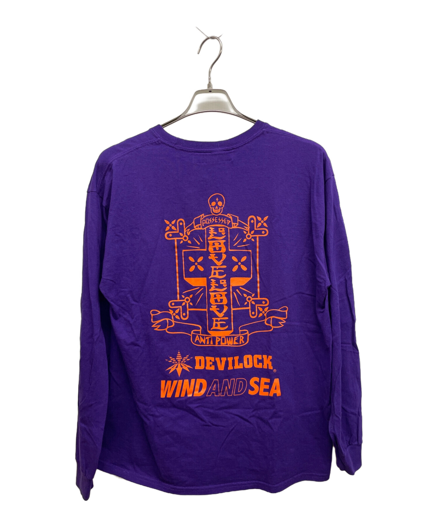 WIND AND SEA 長袖Tシャツ パープル WIND AND SEA（ウィンダンシー