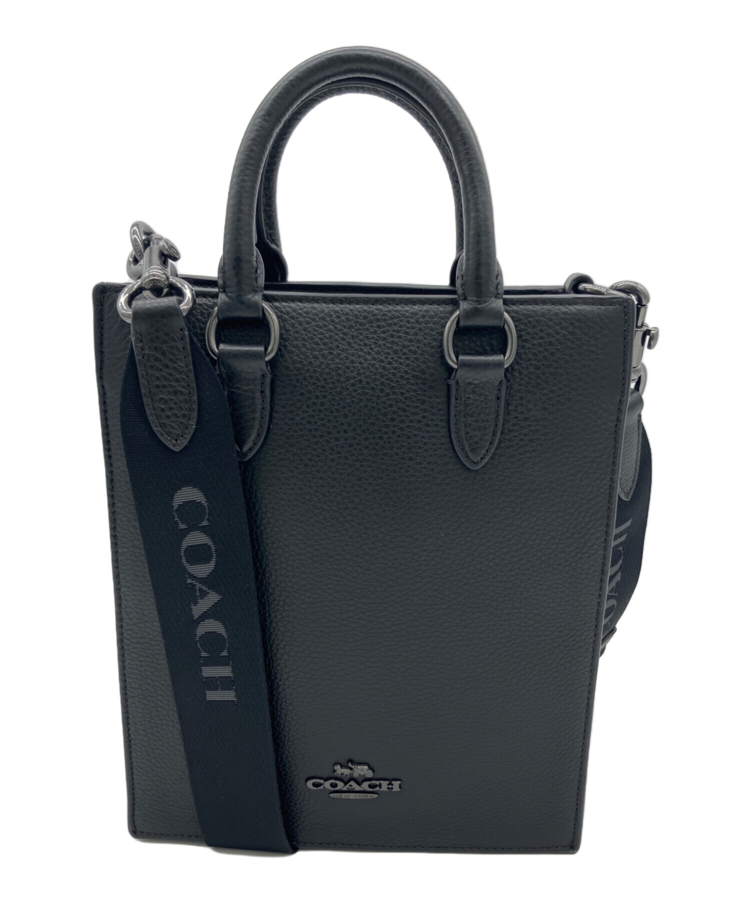 中古・古着通販】COACH (コーチ) 2WAYショルダーバッグ ブラック 