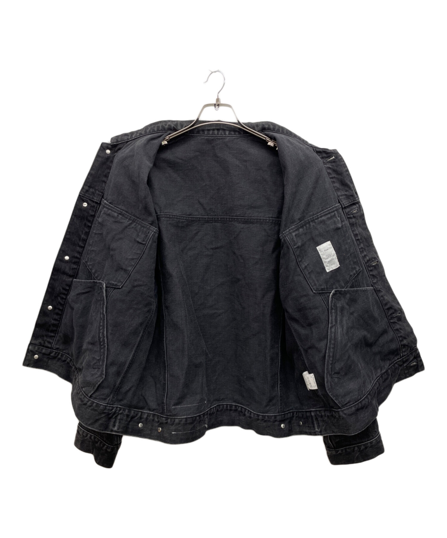 ブラックデニムジャケット 中古・古着通販】Name. (ネーム) デニムジャケット ブラック｜ブランド