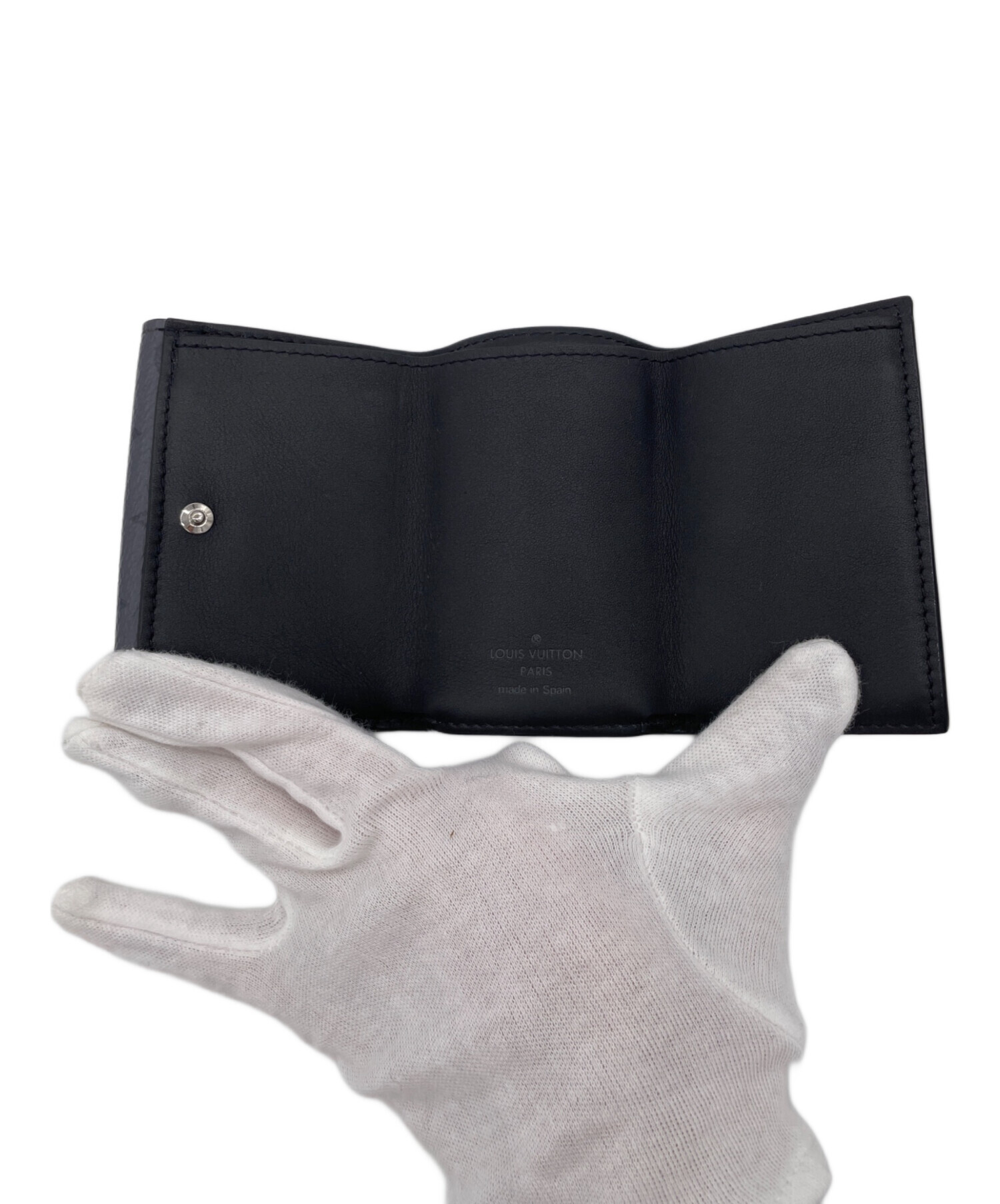 中古・古着通販】LOUIS VUITTON (ルイ ヴィトン) 3つ折り財布 ブラック