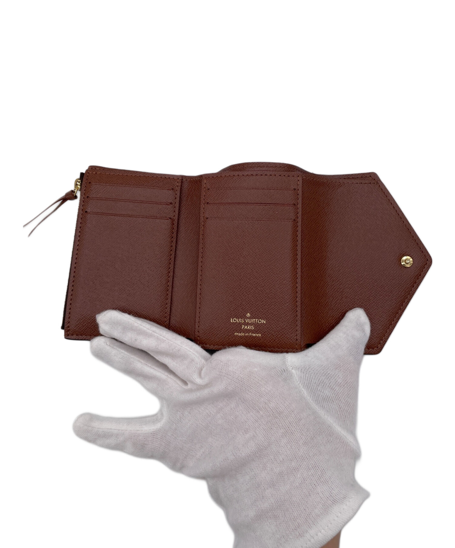 【中古品】ルイ・ヴィトン 三つ折り財布 ブラウン　LOUISVUITTON 正規 中古・古着通販】LOUIS VUITTON (ルイ ヴィトン) 3つ折り財布 ブラウン