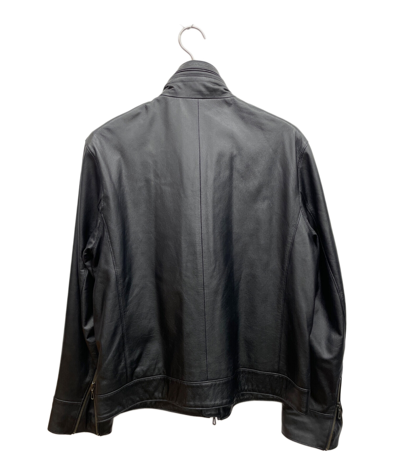 中古・古着通販】SCHAFFEN (シャッフェン) レザージャケット ブラック