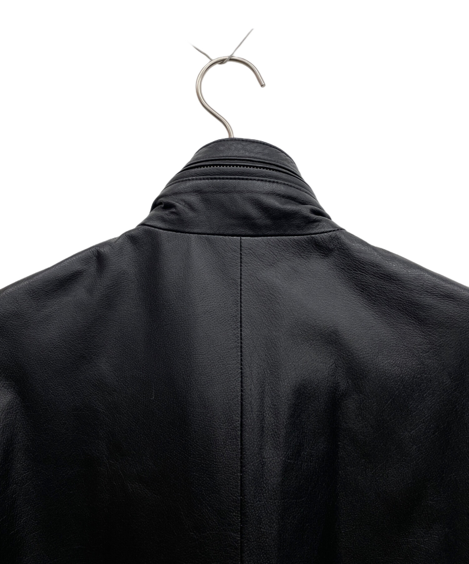 中古・古着通販】SCHAFFEN (シャッフェン) レザージャケット ブラック