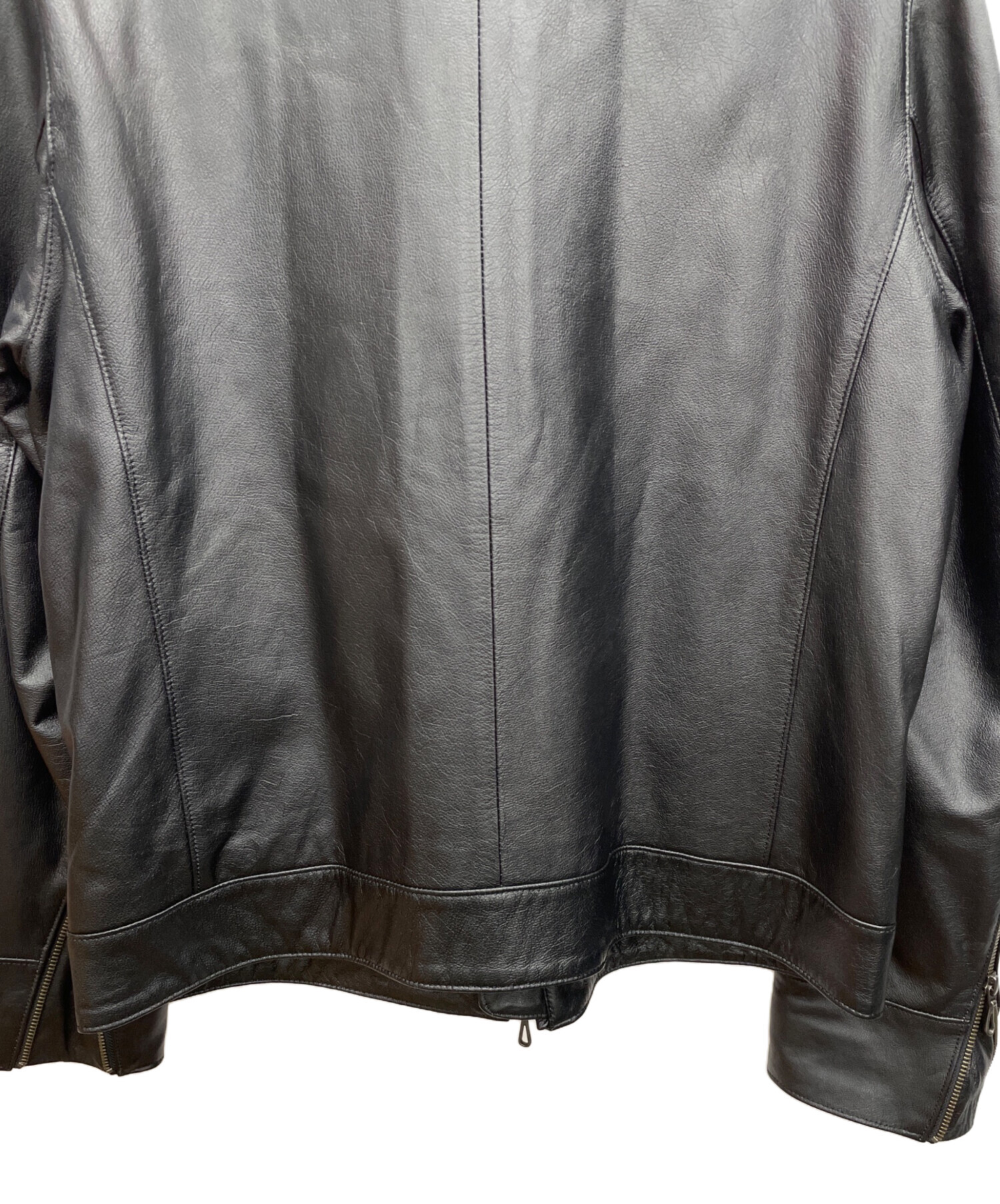 中古・古着通販】SCHAFFEN (シャッフェン) レザージャケット ブラック