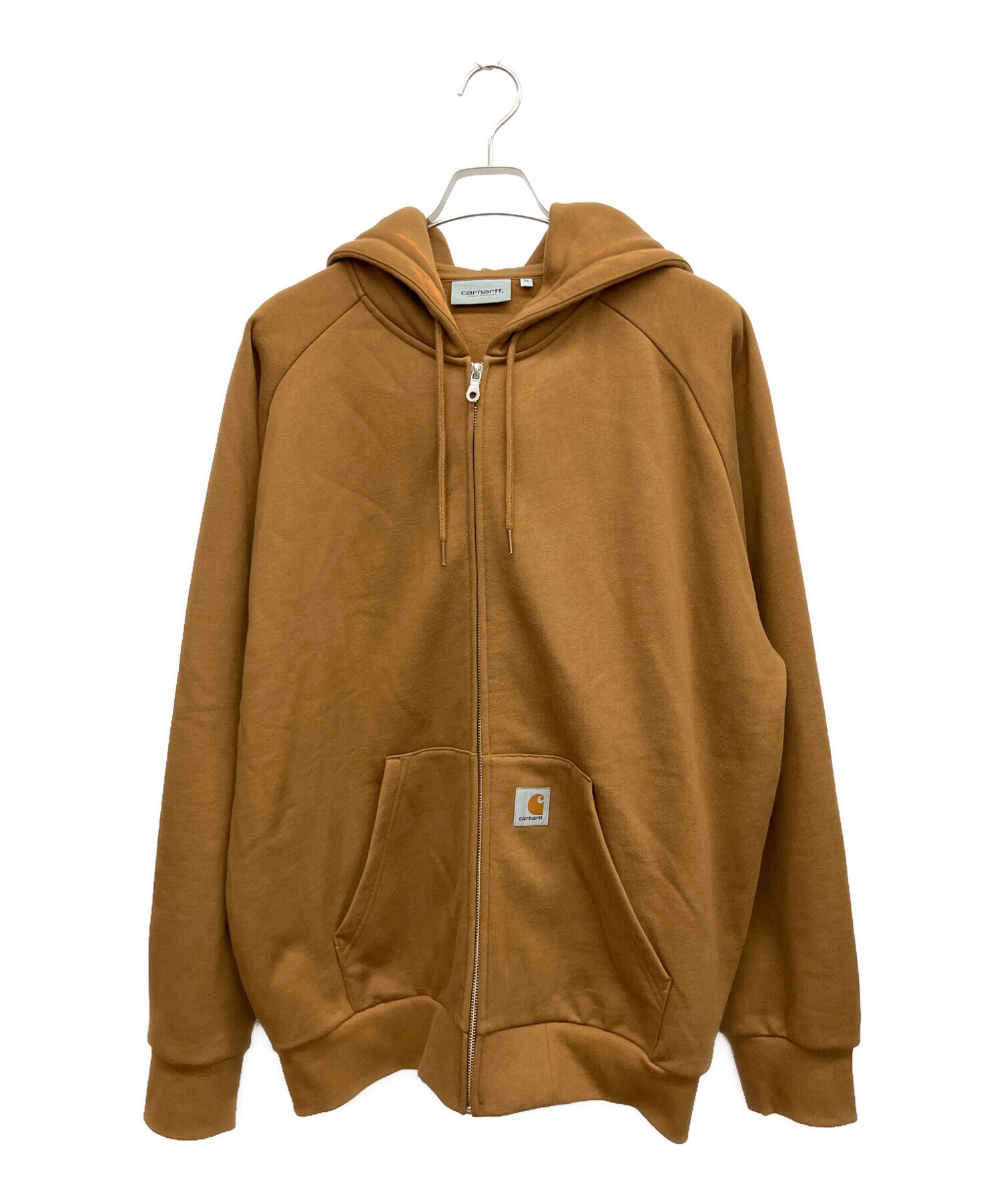 Carhartt ブラウン フルジップ フード付きジャケット M 中古・古着通販】CarHartt (カーハート) ジップパーカー ブラウン