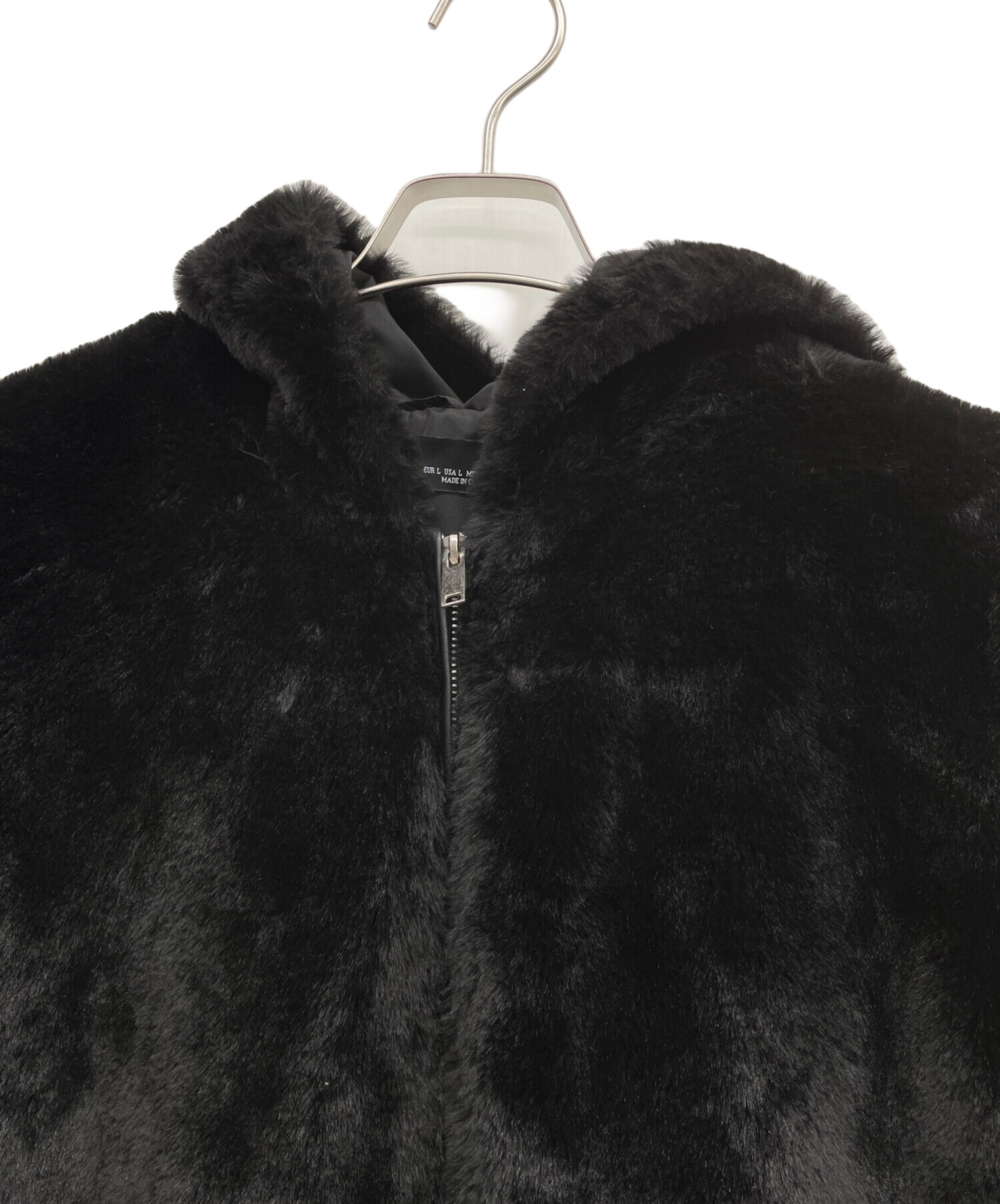 中古・古着通販】ZARA (ザラ) ファージャケット ブラック サイズ:L