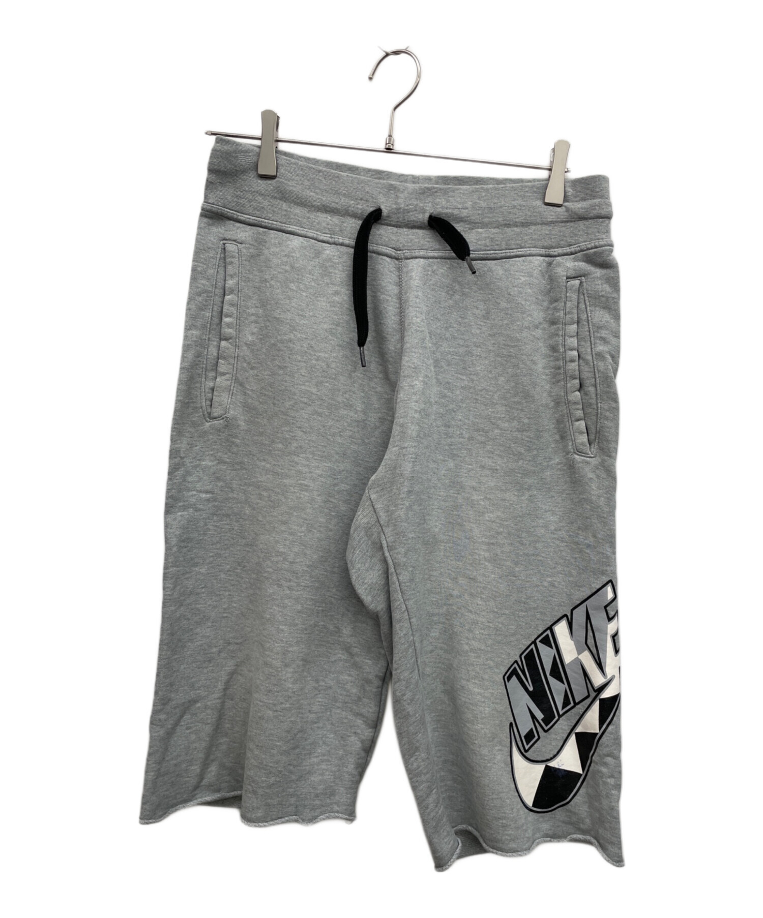 90s NIKE 銀タグ デニム ハーフパンツ　テニスコートロゴ 中古・古着通販】NIKE (ナイキ) ハーフパンツ グレー サイズ:M