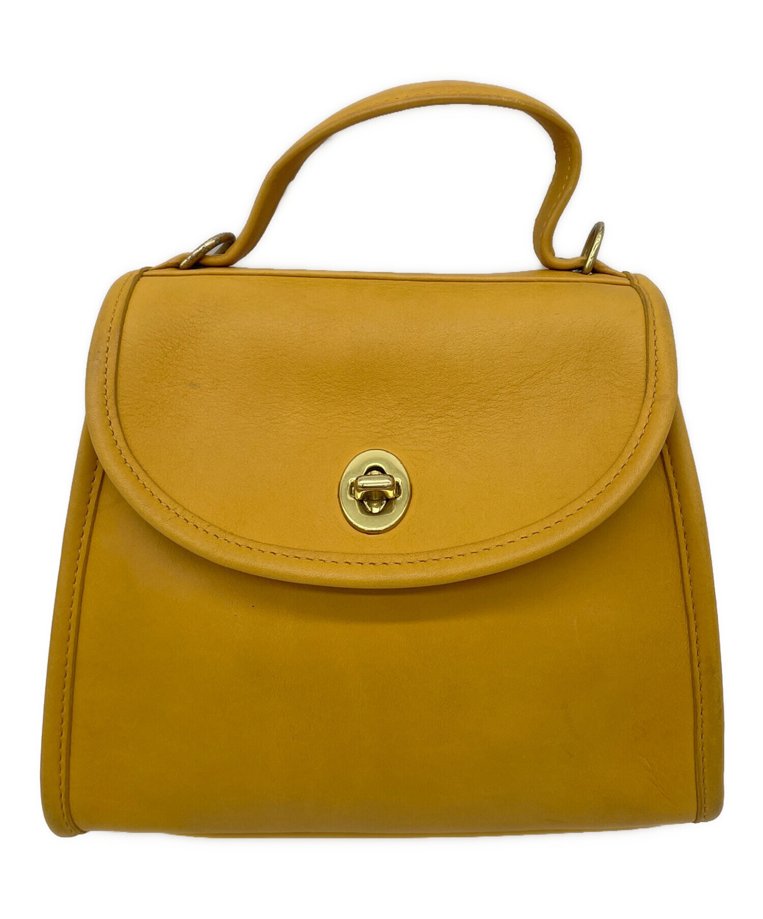中古・古着通販】COACH (コーチ) ハンドバッグ イエロー｜ブランド