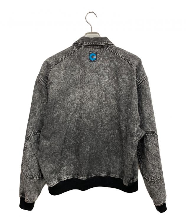 中古・古着通販】NIKE (ナイキ) デニムジャケット グレー サイズ:Large