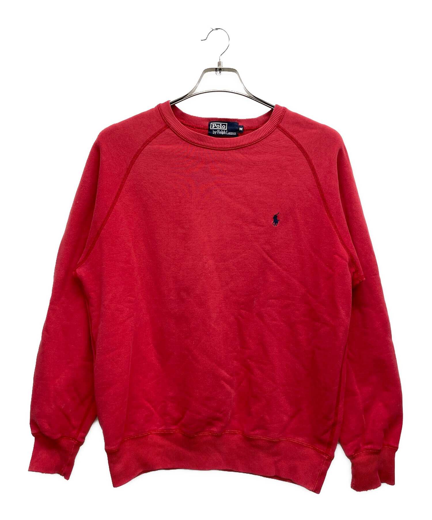 希少 ポロ ラルフローレン POLO USA スウェット M ラルフ　赤　レッド 中古・古着通販】POLO RALPH LAUREN (ポロ・ラルフローレン