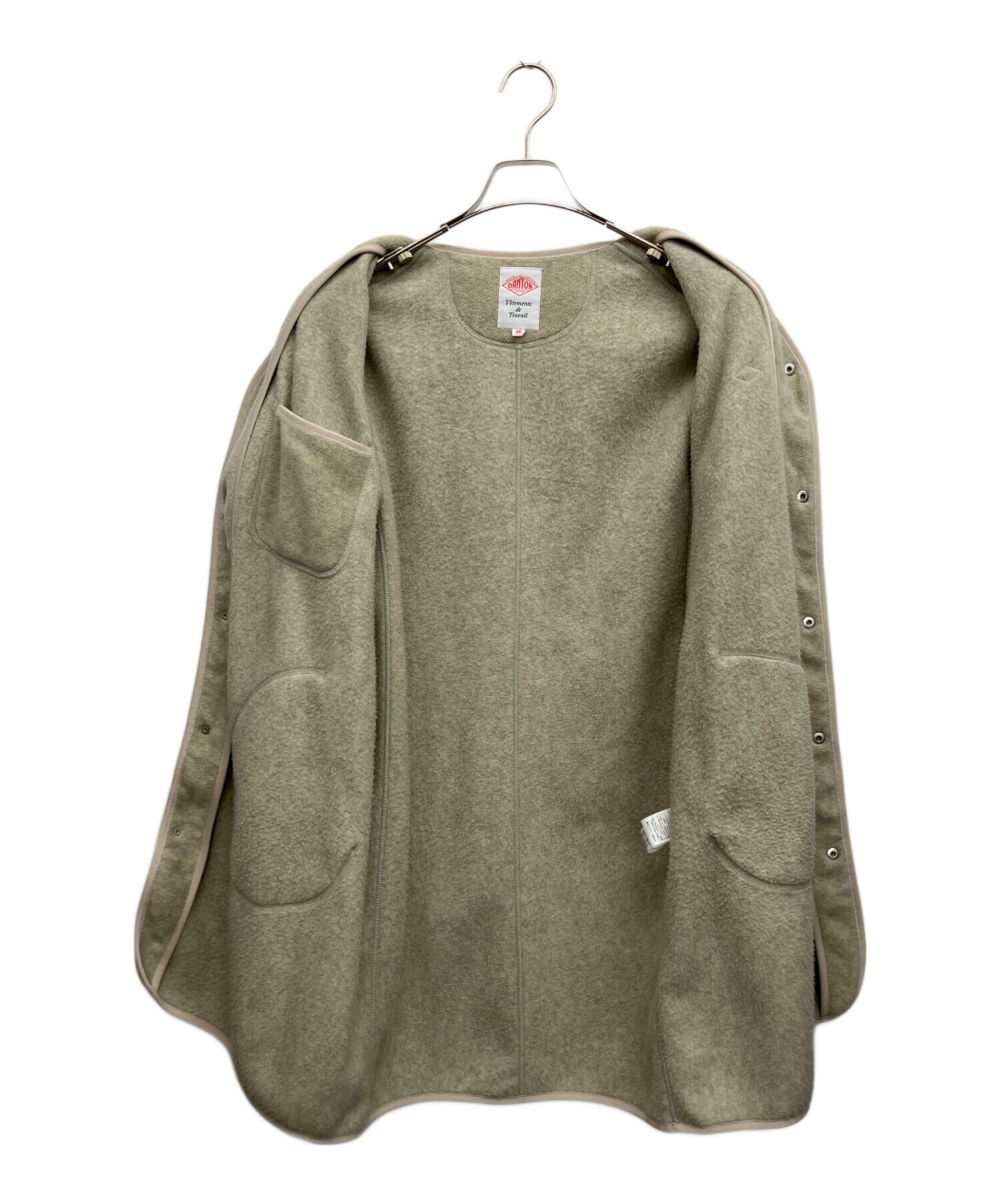 中古・古着通販】DANTON (ダントン) フリースノーカラーコート