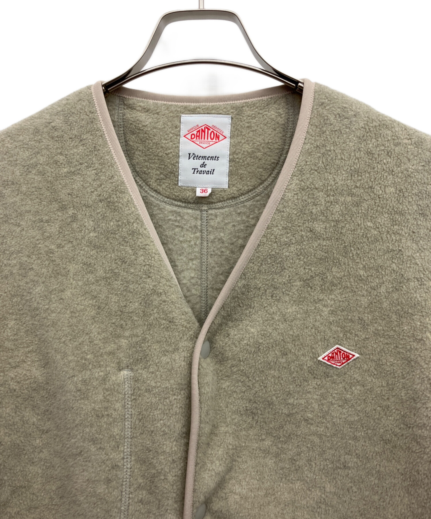 中古・古着通販】DANTON (ダントン) フリースノーカラーコート
