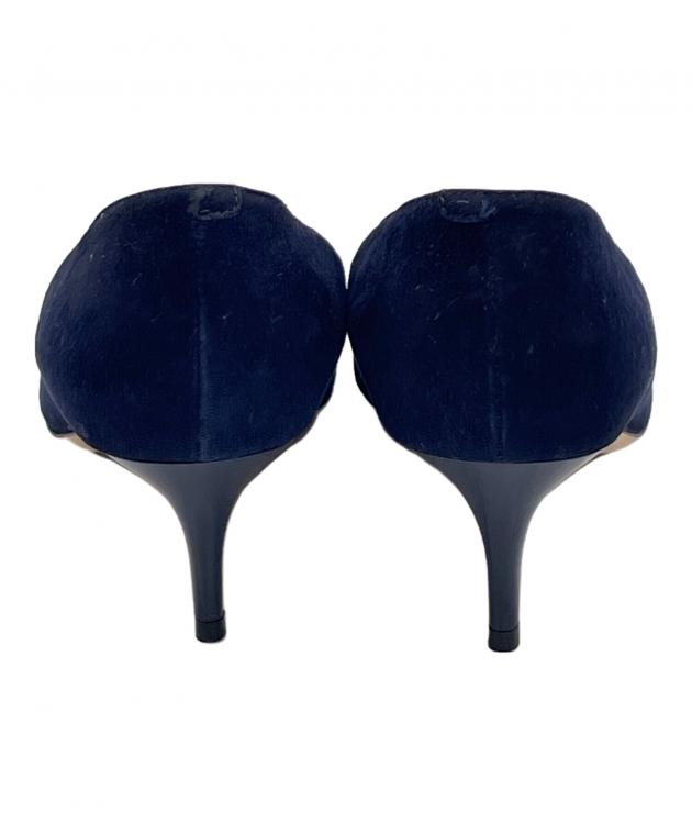 中古・古着通販】JIMMY CHOO (ジミーチュウ) ヒールパンプス ネイビー