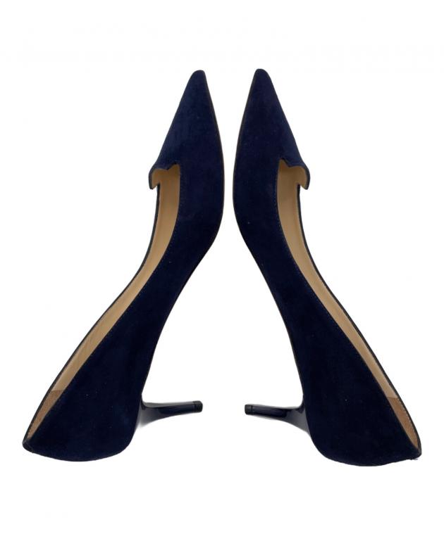 中古・古着通販】JIMMY CHOO (ジミーチュウ) ヒールパンプス ネイビー