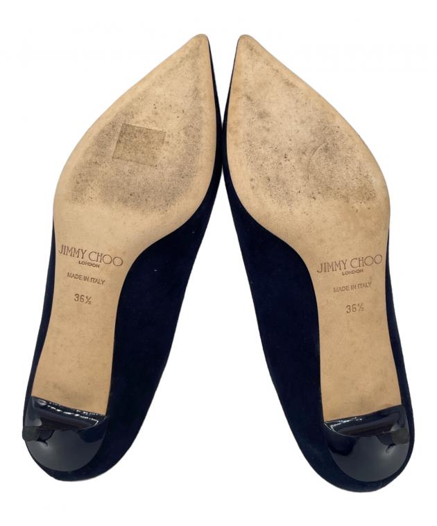中古・古着通販】JIMMY CHOO (ジミーチュウ) ヒールパンプス ネイビー