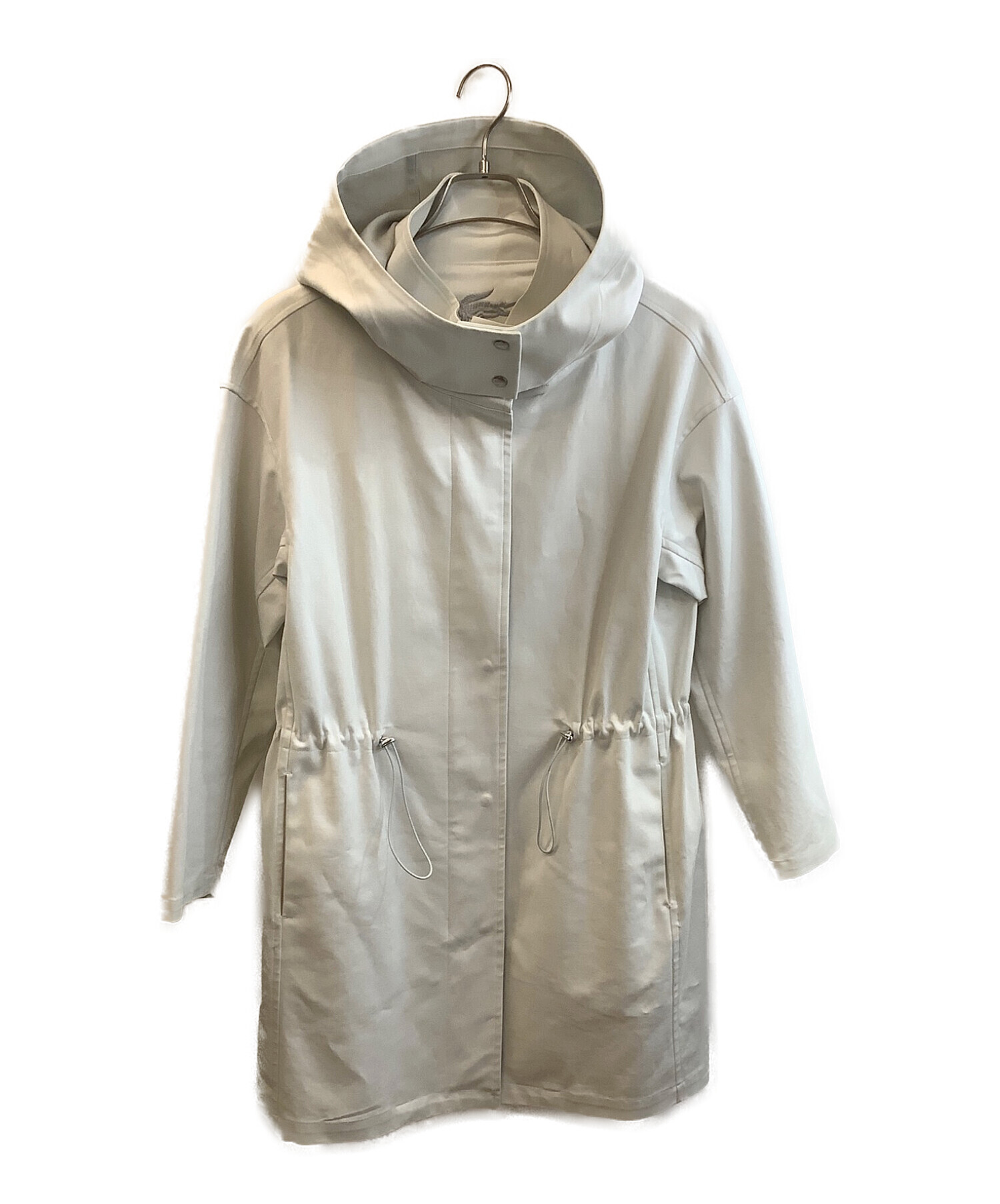 【新品未使用】タグ付き LACOSTE ラコステ サイズ3 M モッズコート LACOSTE モッズコート コート オーバーサイズ 比翼仕立て ナイロン