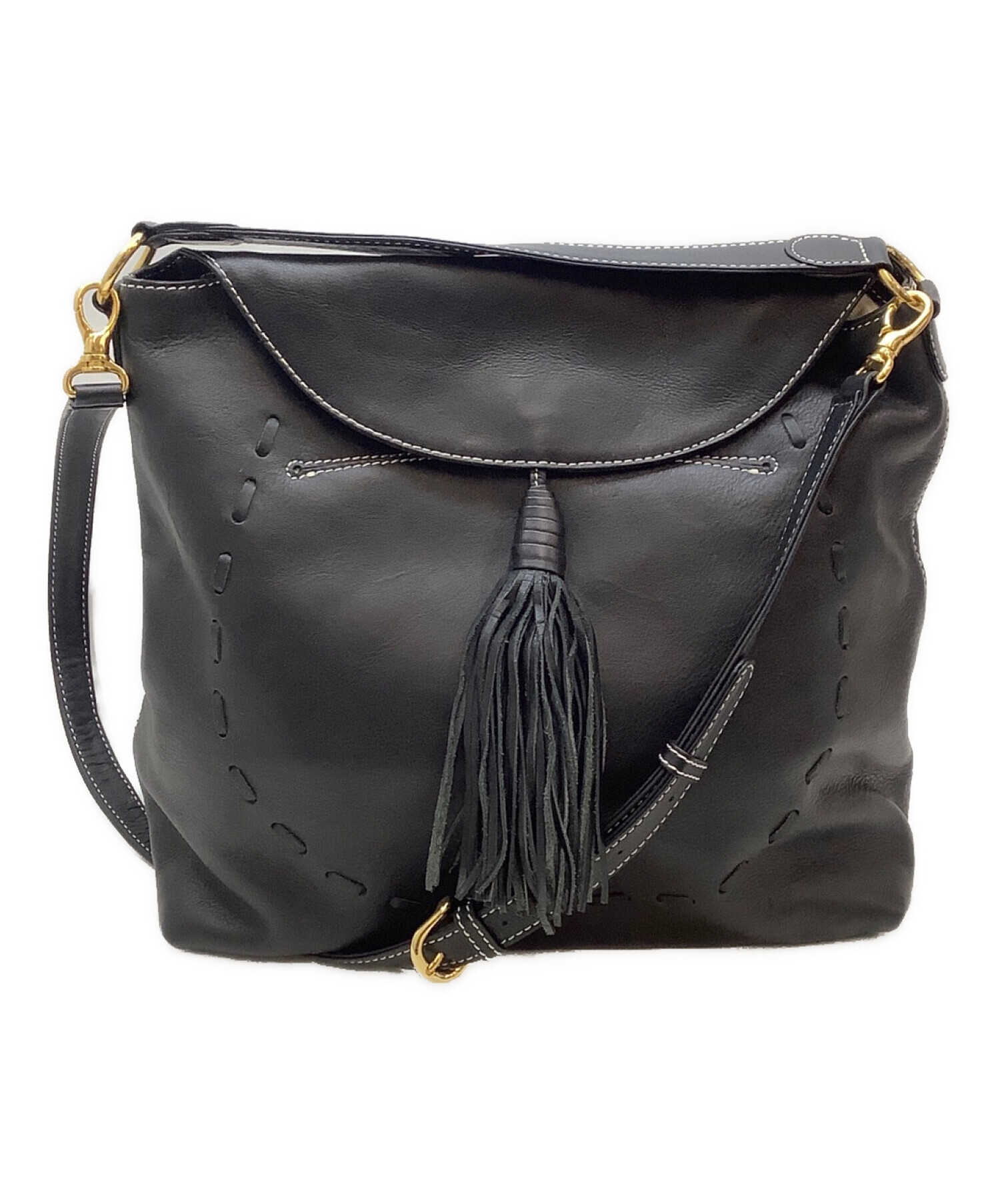 中古・古着通販】KITAMURA (キタムラ) ショルダーバッグ ブラック