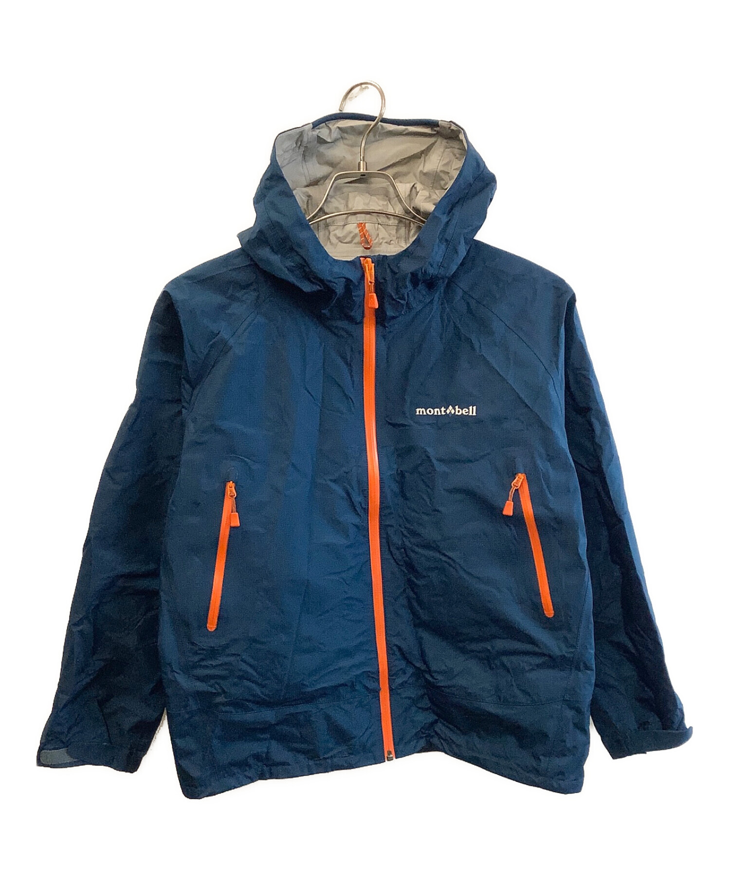 中古 モンベル mont-bell レインウェア ゴアテックス ブルー 中古 モンベル mont-bell レインウェア ゴアテックス ブルー