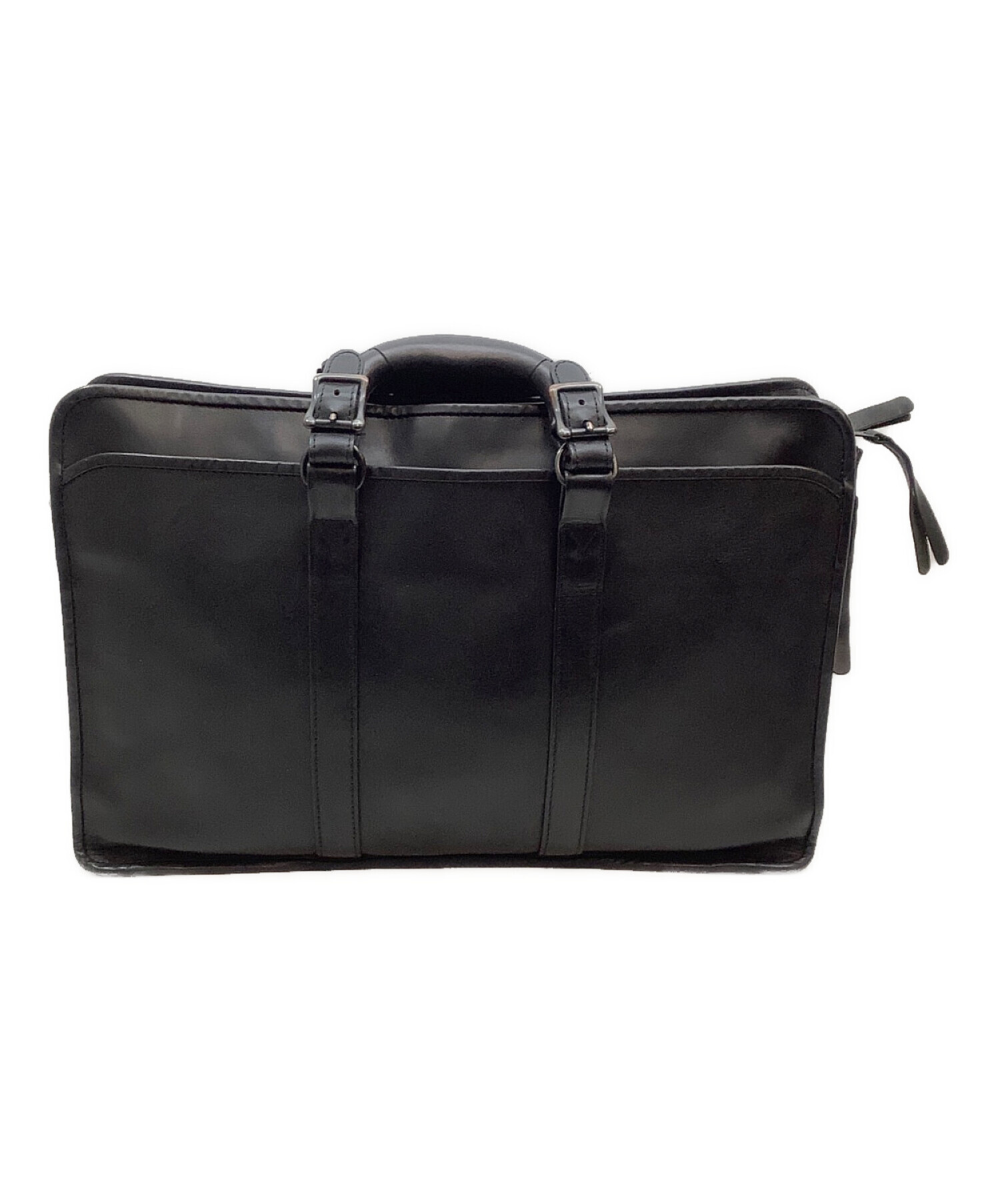 未使用級✨LUGGAGE LABEL 2way ブリーフケース　ブラック　ブルー 中古・古着通販】LUGGAGE LABEL (ラゲッジ レーベル) 2WAYブリーフ