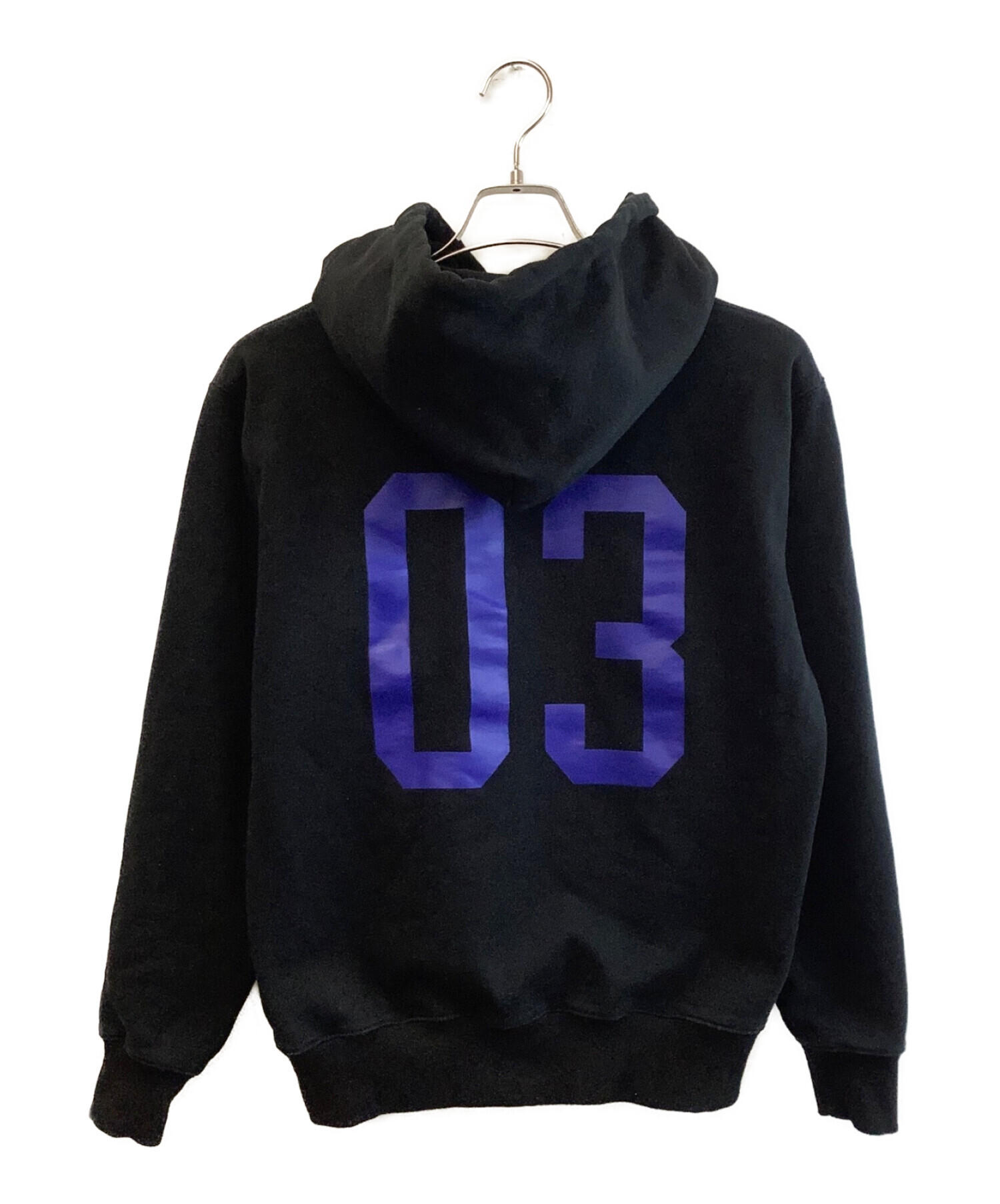 美品 ウィンダンシー 黒 長袖 パーカー 希少品 レア 中古・古着通販】WIND AND SEA (ウィンダンシー) パーカー ブラック