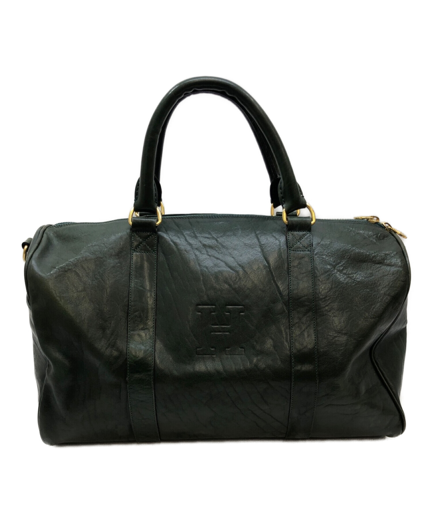 中古・古着通販】HIROFU (ヒロフ) ボストンバッグ グリーン 中古・古着通販】HIROFU (ヒロフ) ボストンバッグ グリーン