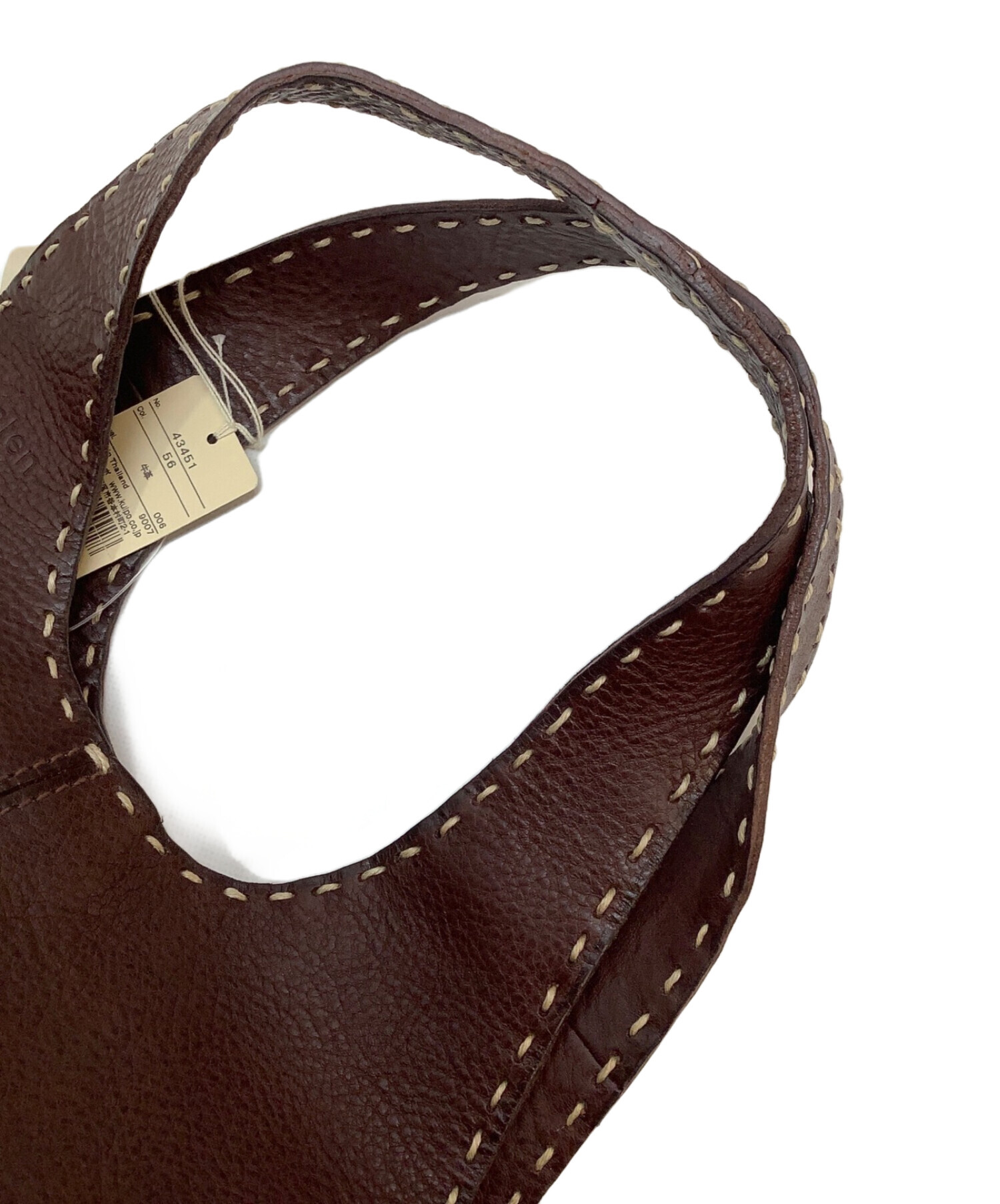 中古・古着通販】genten (ゲンテン) トートバッグ ブラウン 未使用品