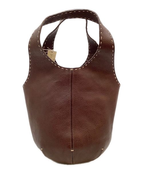 中古・古着通販】genten (ゲンテン) トートバッグ ブラウン 未使用品