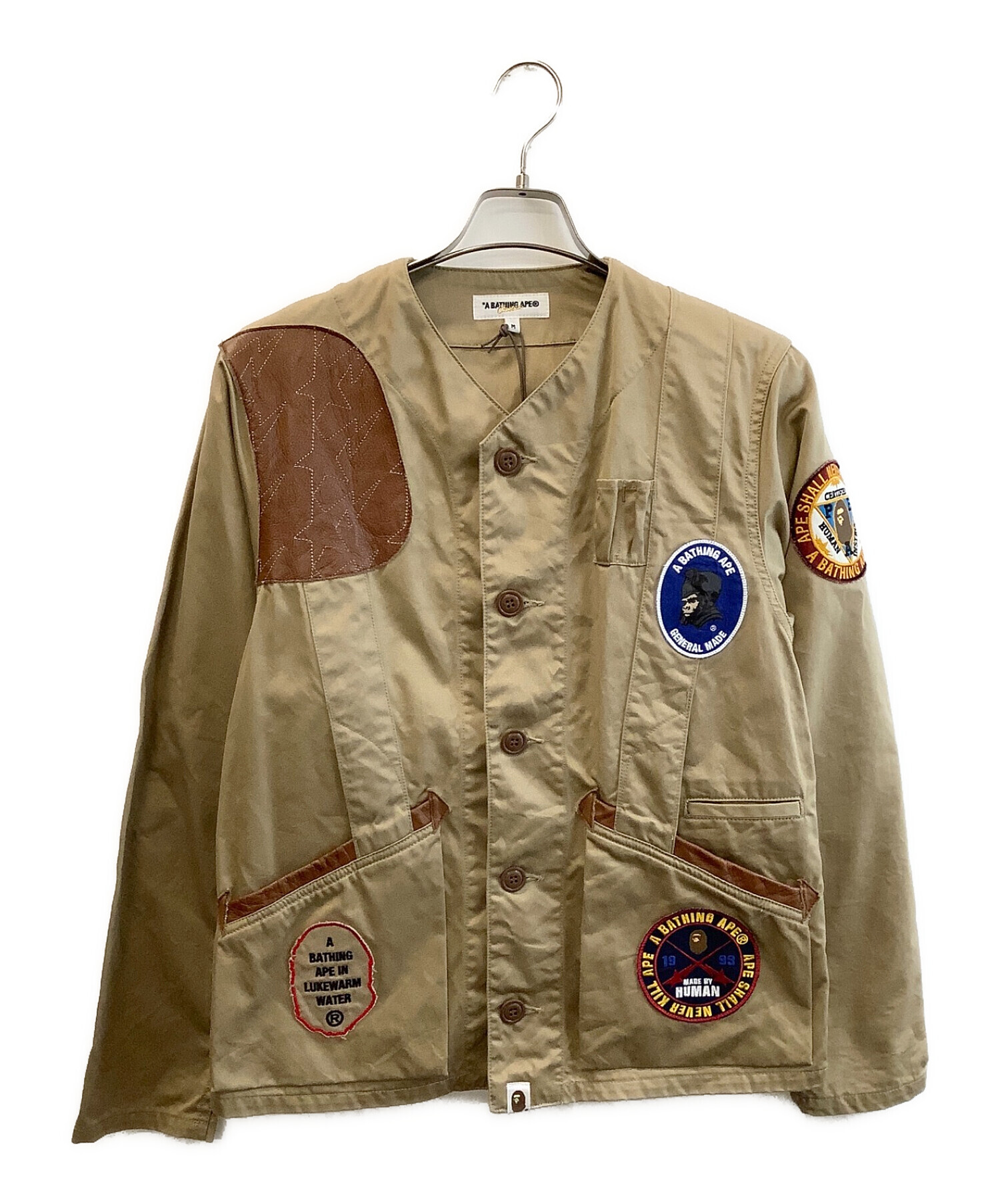 中古・古着通販】A BATHING APE (アベイシングエイプ) ノーカラー 