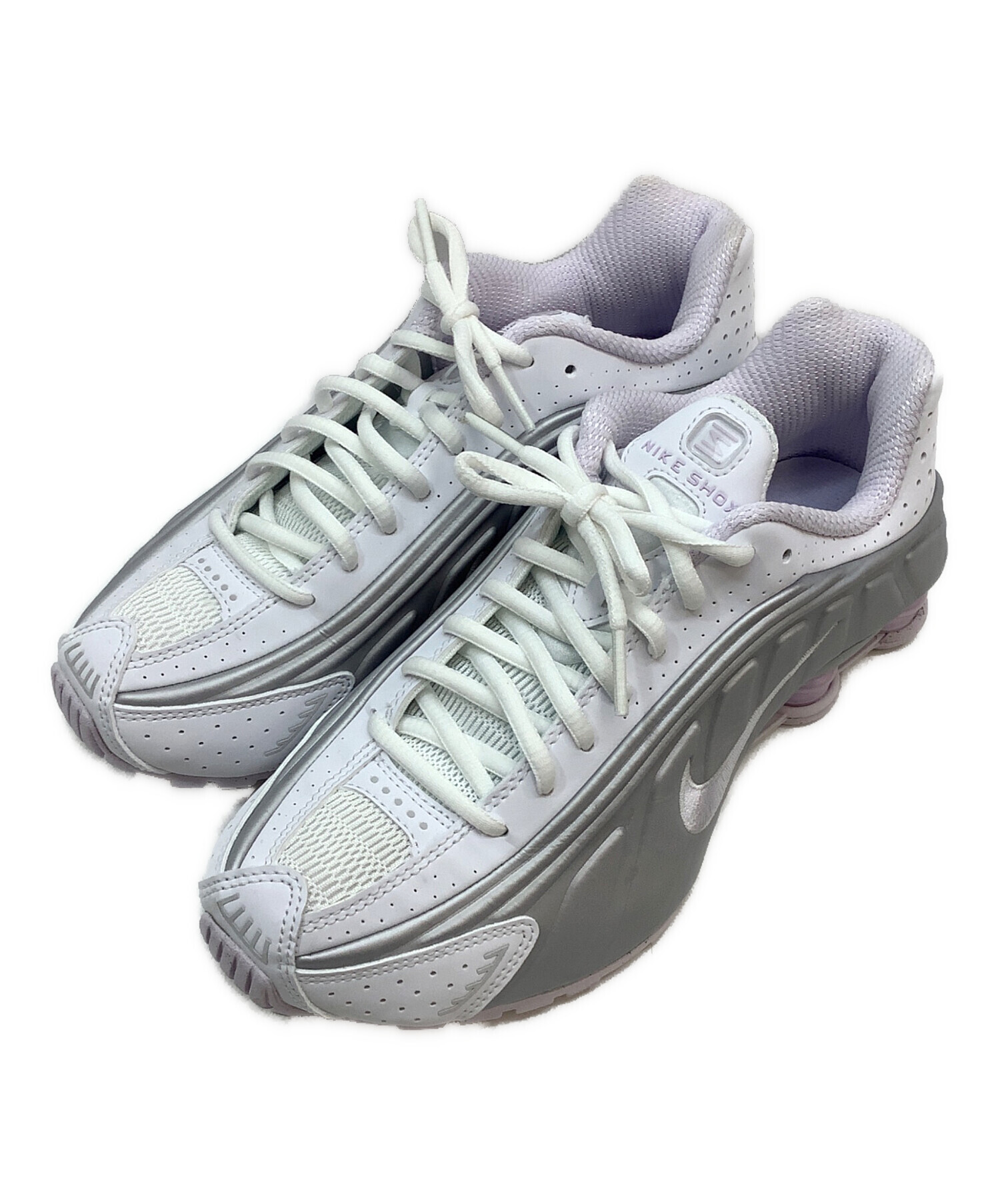 中古・古着通販】NIKE (ナイキ) WMS SHOX R4 ホワイト×グレー サイズ 