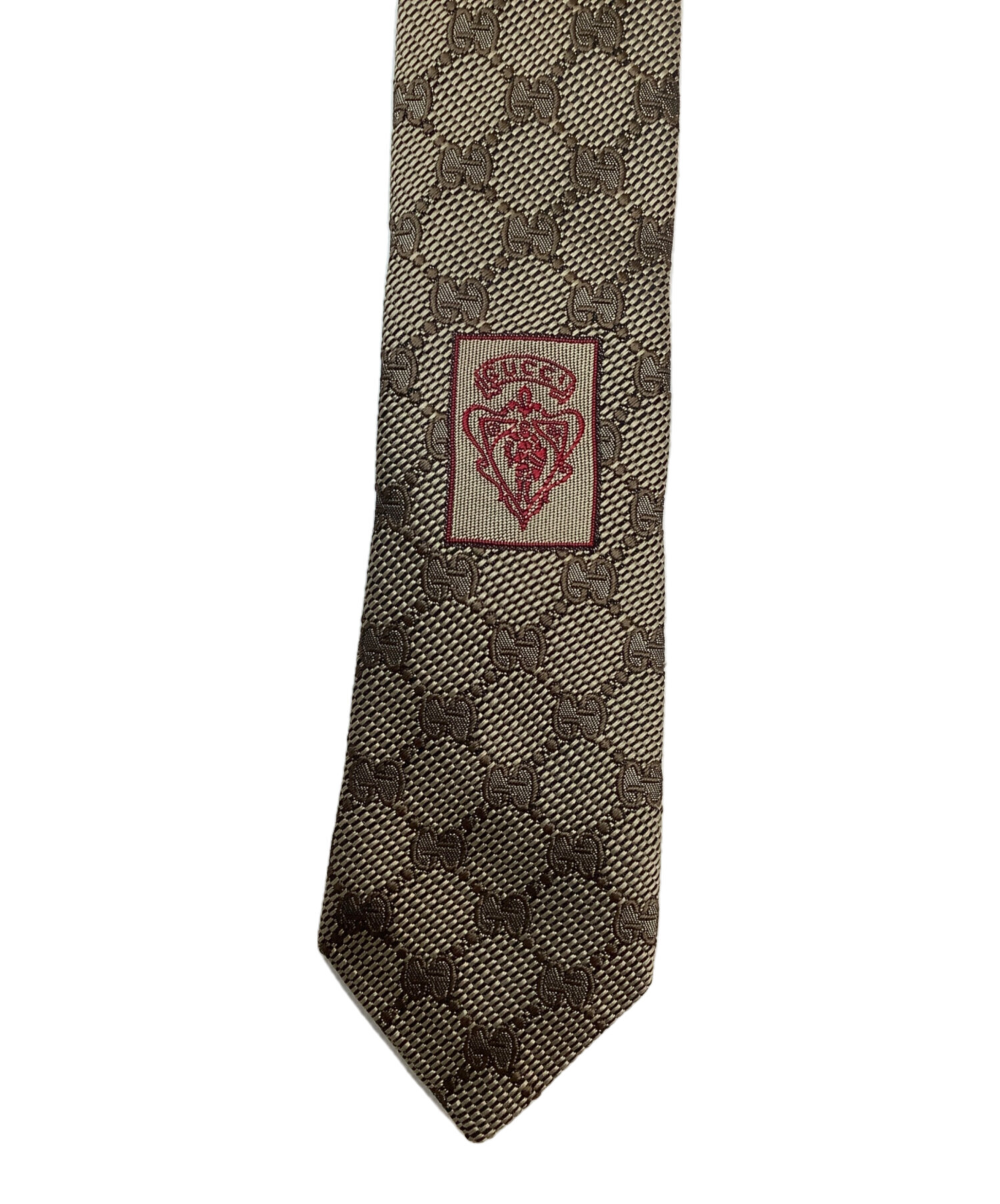 GUCCI ブラウン ネクタイ 　未使用 中古・古着通販】GUCCI (グッチ) ネクタイ ブラウン サイズ:なし