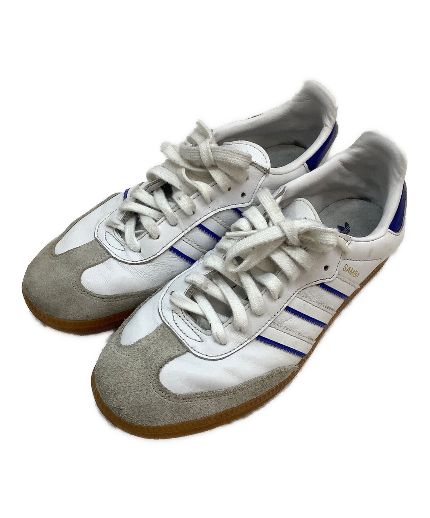 中古・古着通販】adidas (アディダス) スニーカー ホワイト×ブルー 