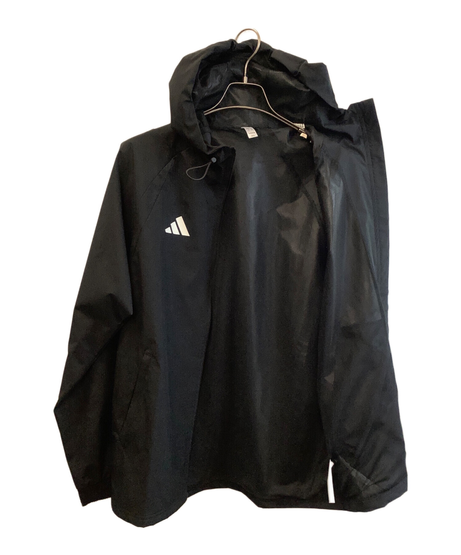 未使用品 adidas フード付きジャケット 黒　M 中古・古着通販】adidas (アディダス) ジャケット ブラック サイズ:M