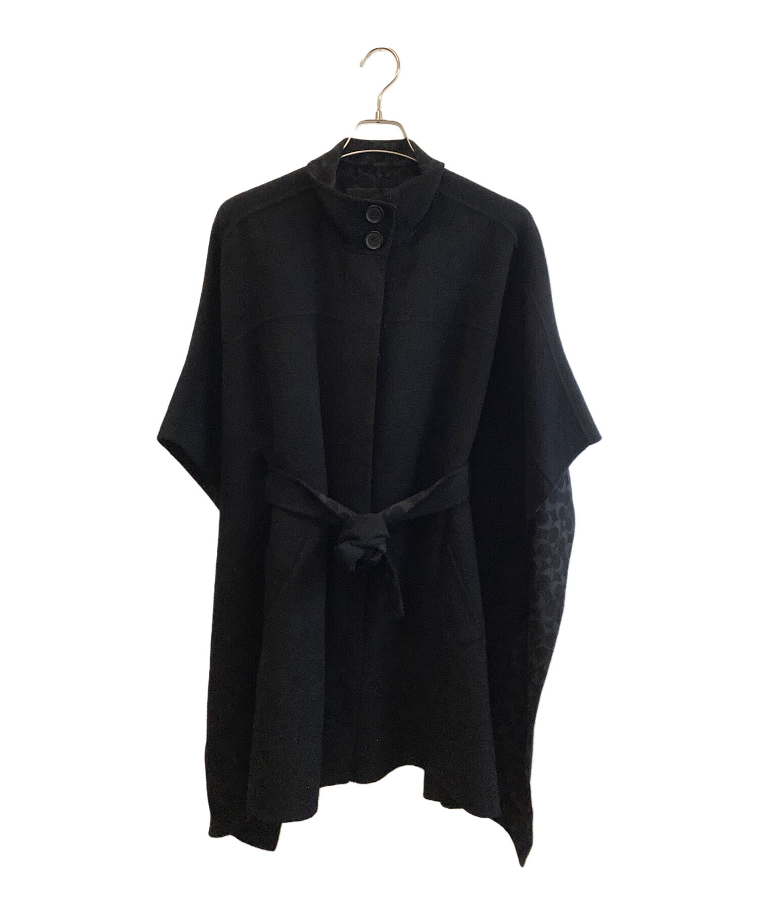 COACH コーチ ウールポンチョ ウールコート ダッフルコート ブラック COACH コーチ ウールポンチョ ウールコート ダッフルコート