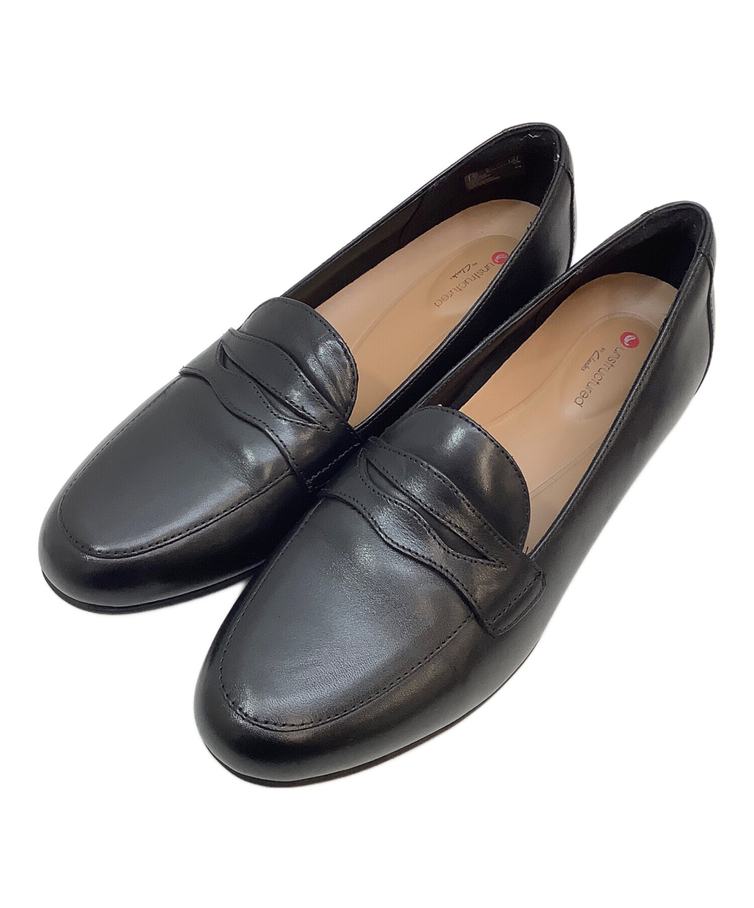 中古・古着通販】CLARKS (クラークス) コインローファー ブラック 