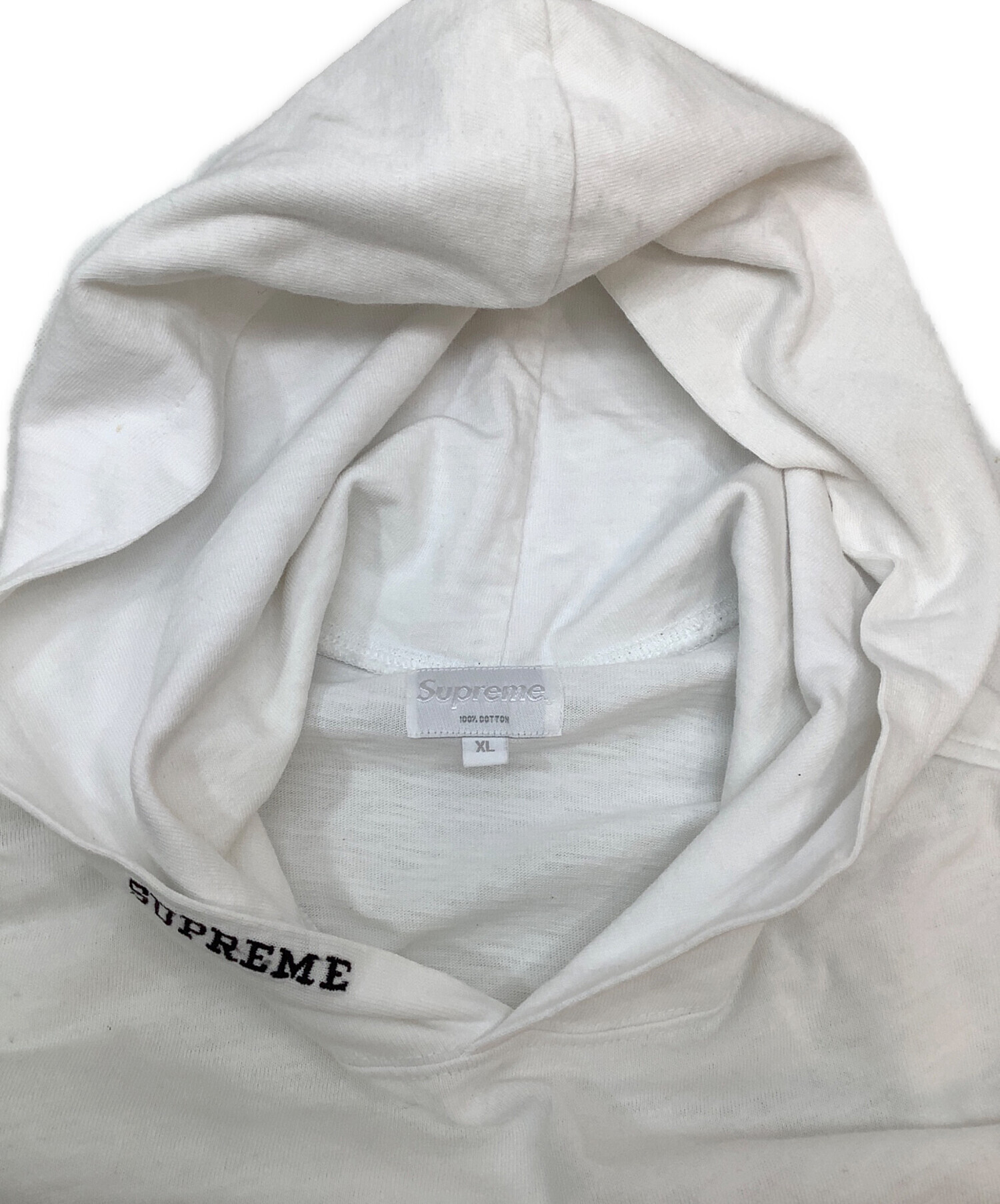 中古・古着通販】SUPREME (シュプリーム) パーカー ホワイト サイズ:XL 