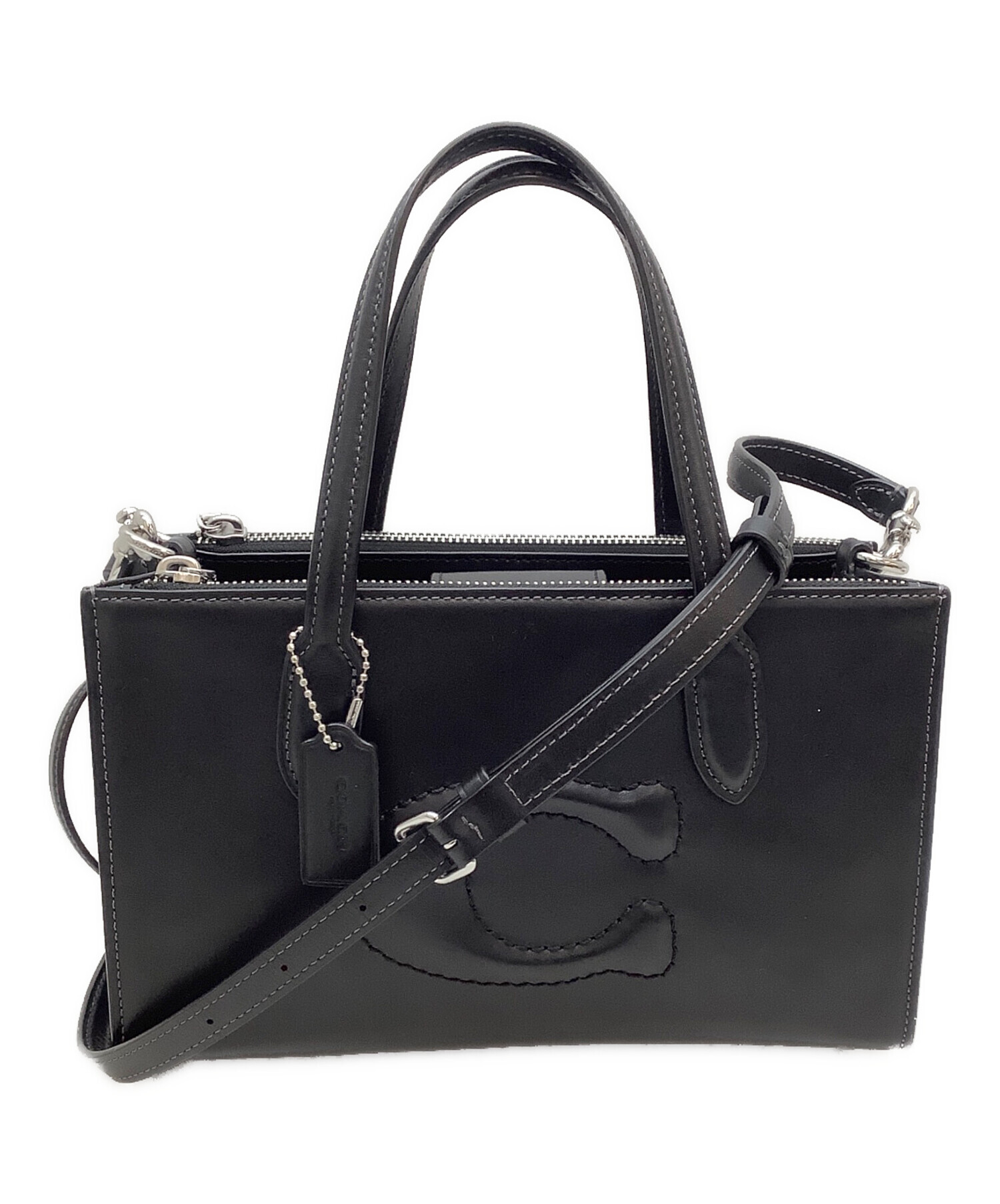 中古・古着通販】COACH (コーチ) 2WAYショルダーバッグ ブラック 