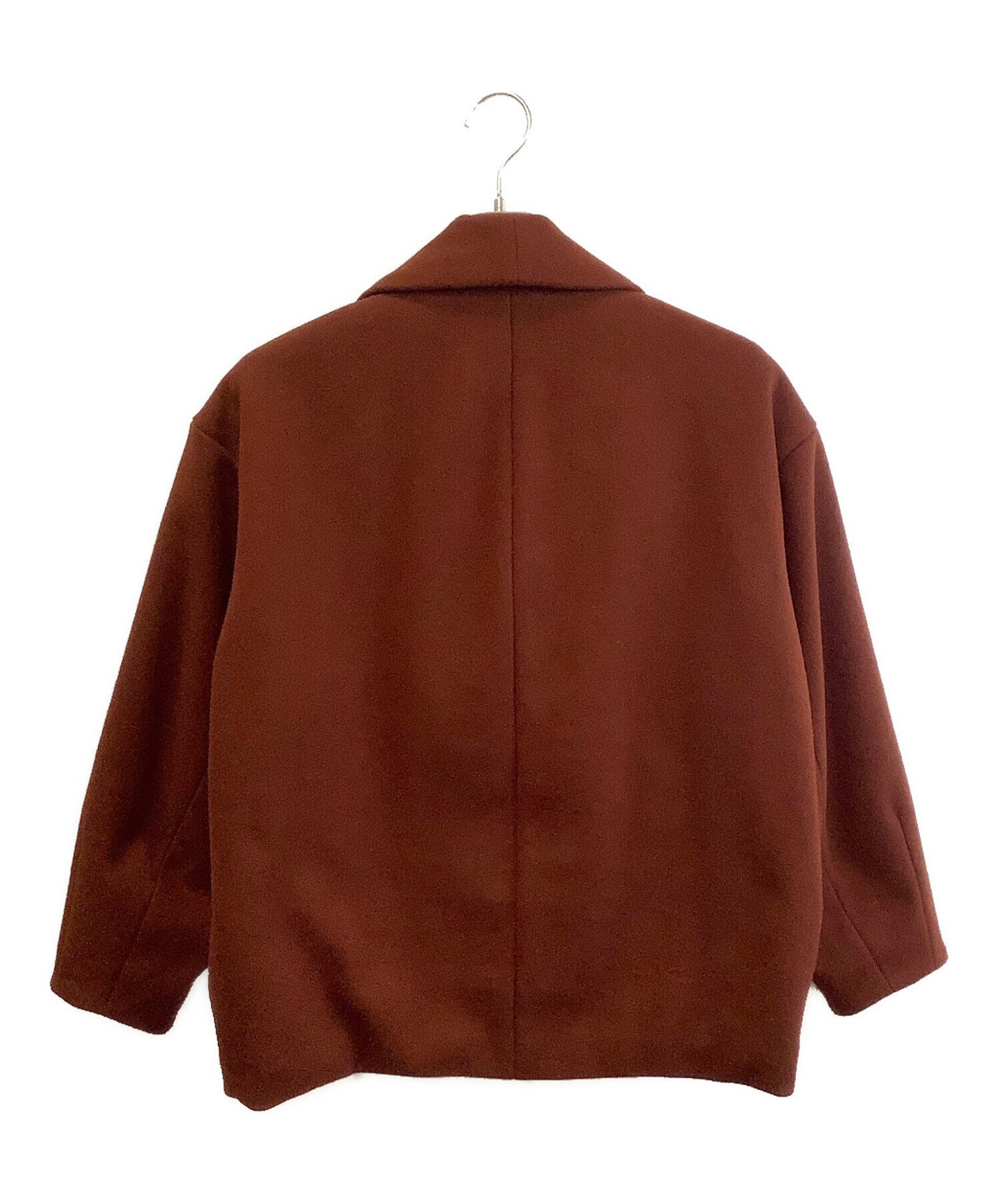 中古・古着通販】Ameri (アメリ) UND FLOWING COLLAR SHORT COAT