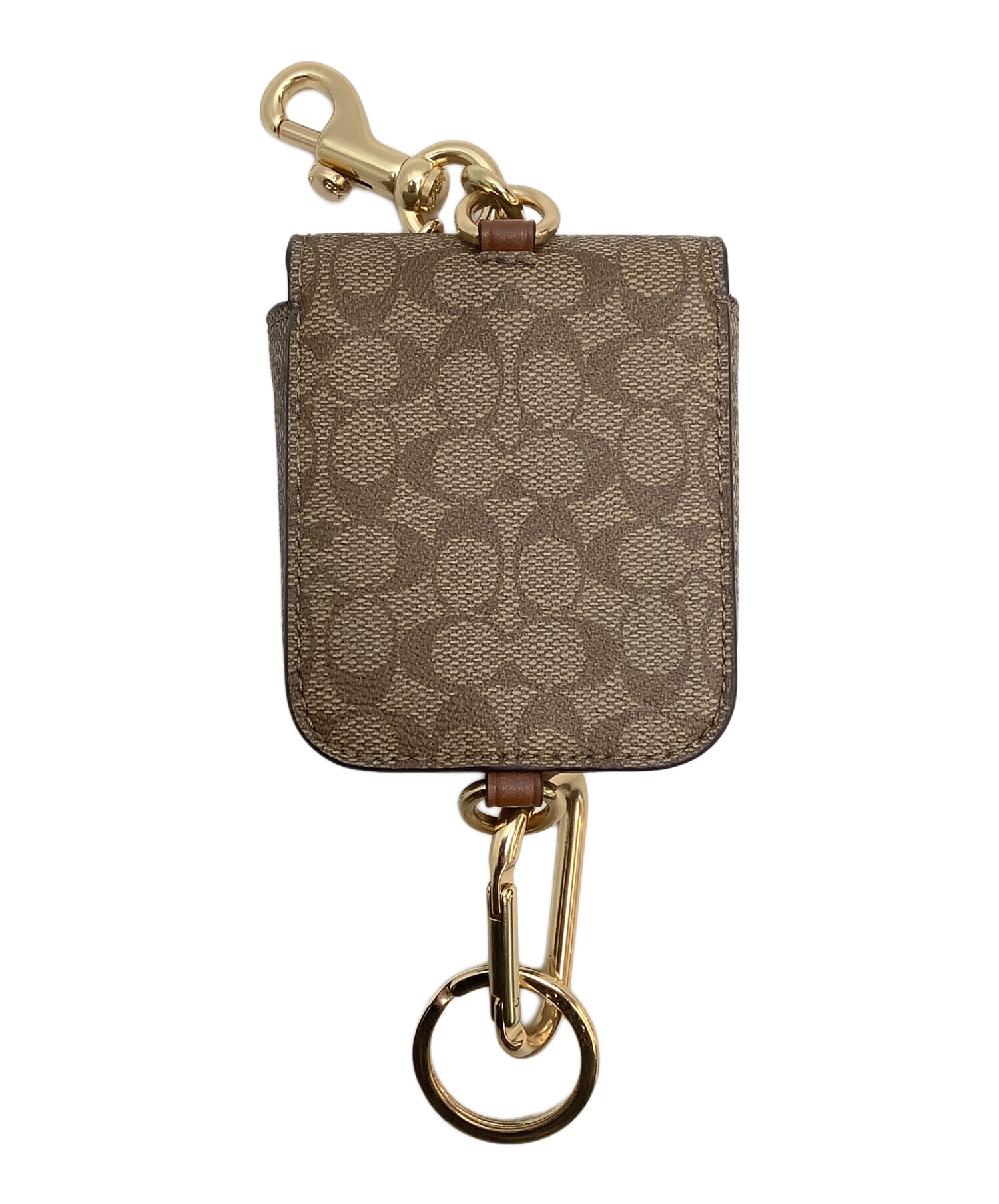 中古・古着通販】COACH (コーチ) バッグチャーム ベージュ｜ブランド