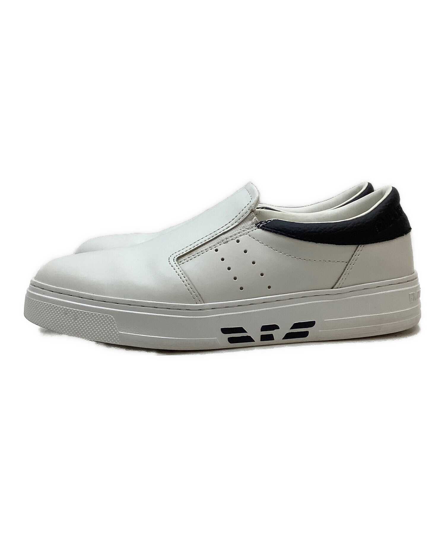 中古・古着通販】EMPORIO ARMANI (エンポリオアルマーニ) スリッポン 