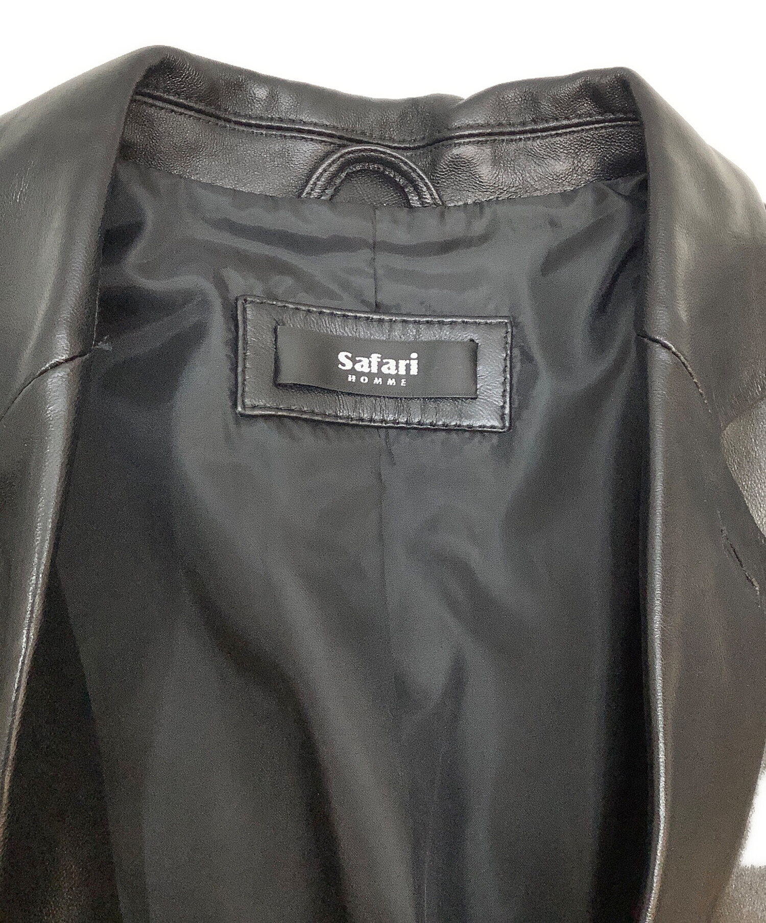 中古・古着通販】safari HOMME (サファリオム) ラムレザージャケット