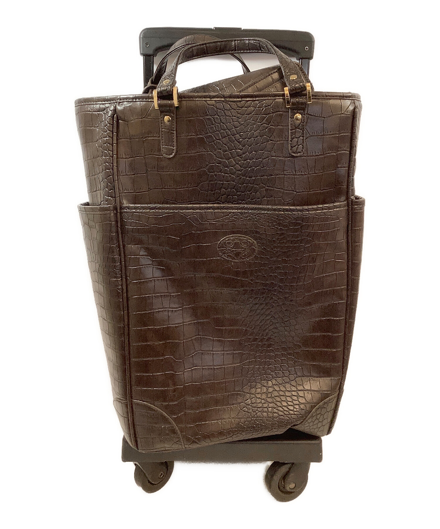 中古・古着通販】SWANY (スワニー) キャリーバッグ ブラウン｜ブランド